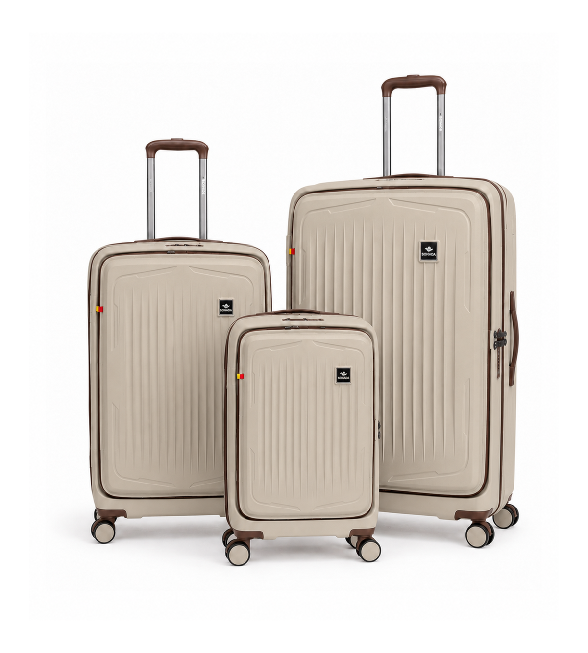 Sonada Granada Luggage Set of 3 Polypropylene