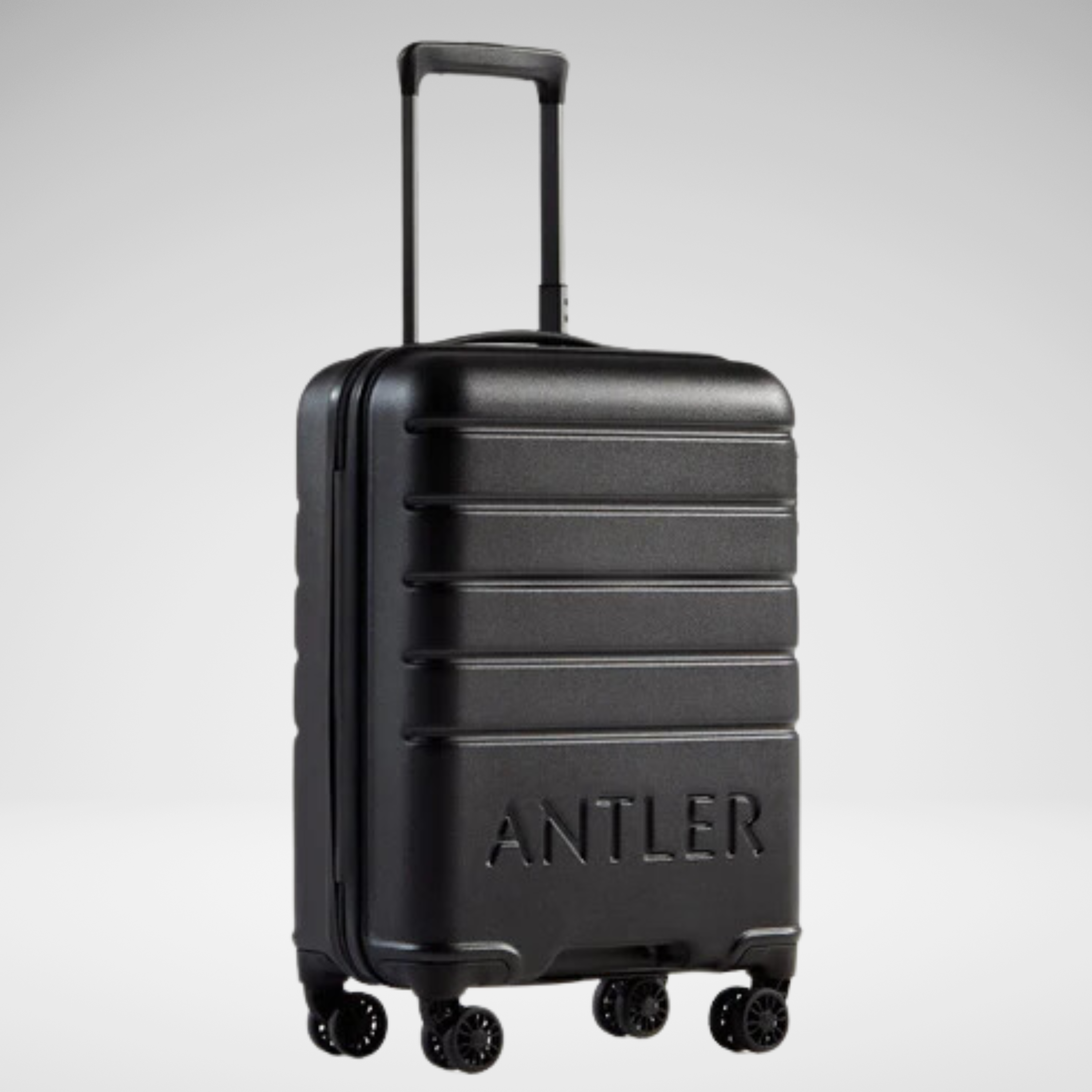 Logo Polycarbonate Large Suitcase 28 Inch-Black