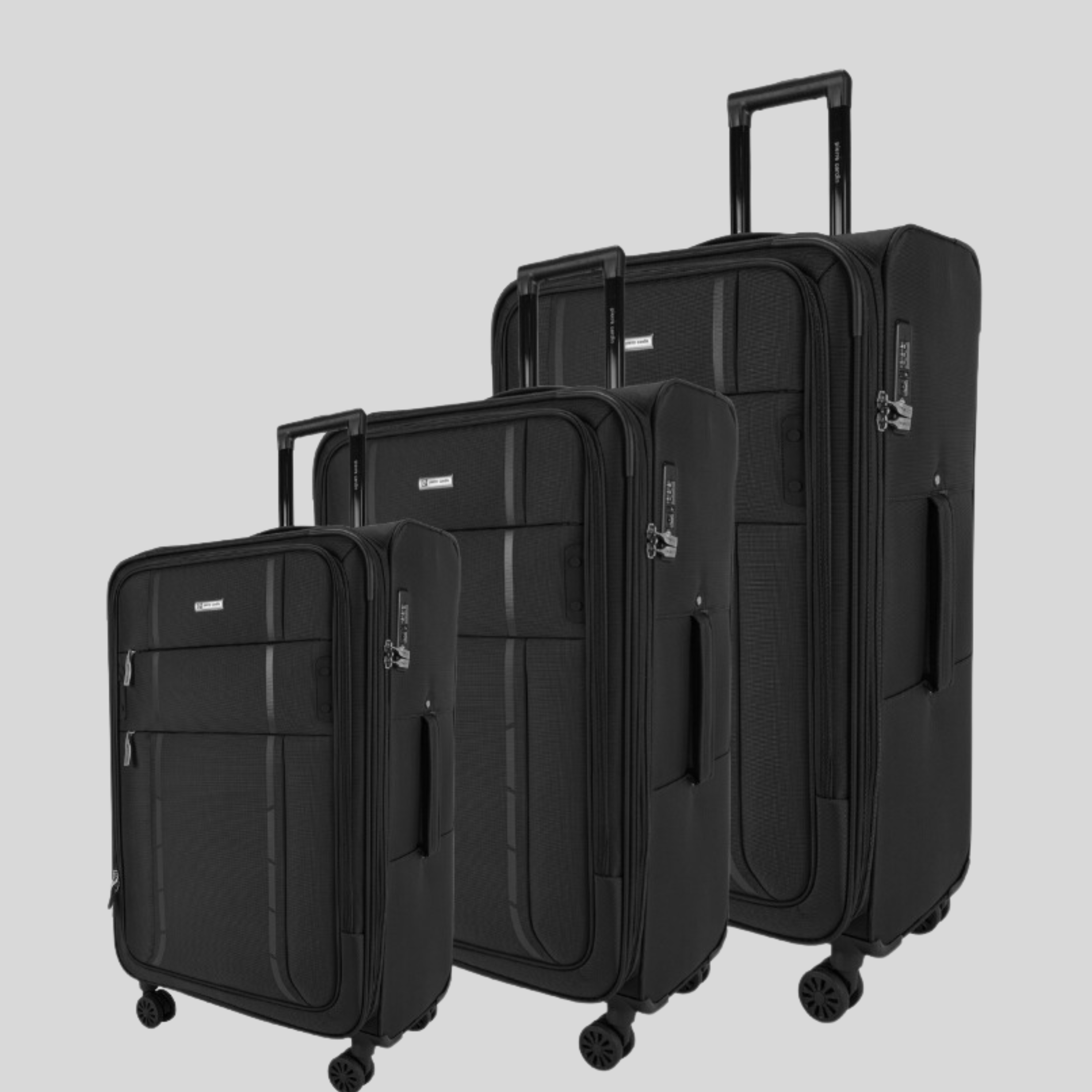 Pierre Cardin Softside  Lightweight Luggage Set of 3