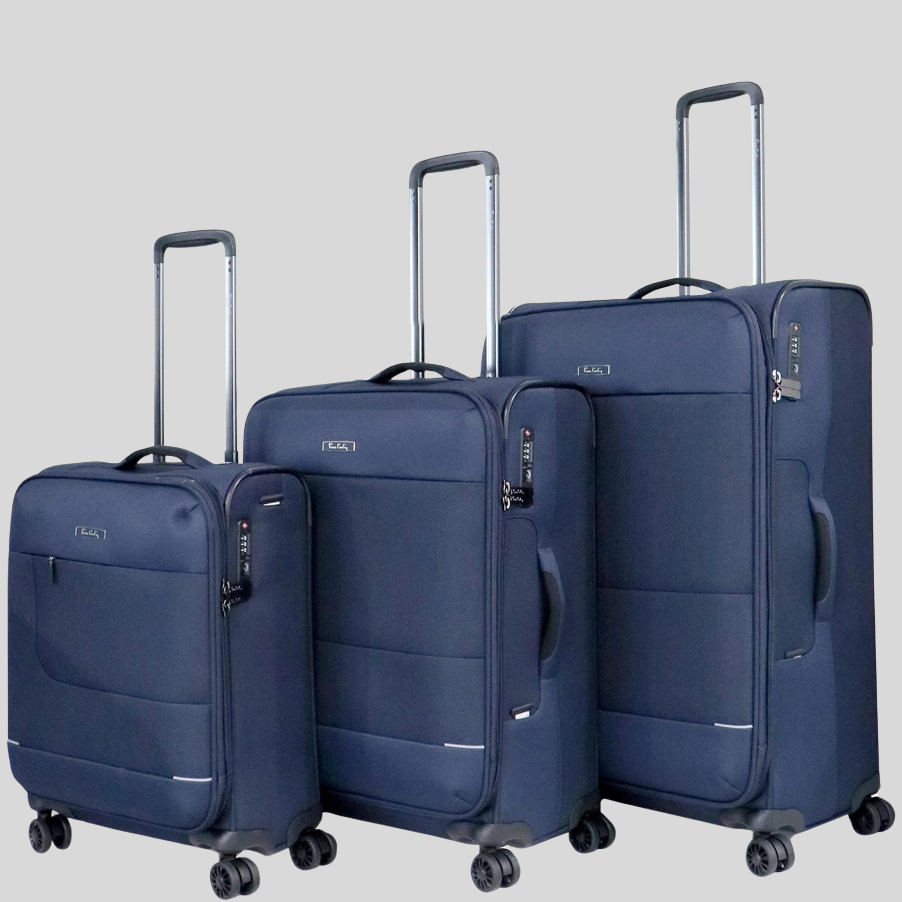 Airlite Soft Side Luggage Set of 3-Navy