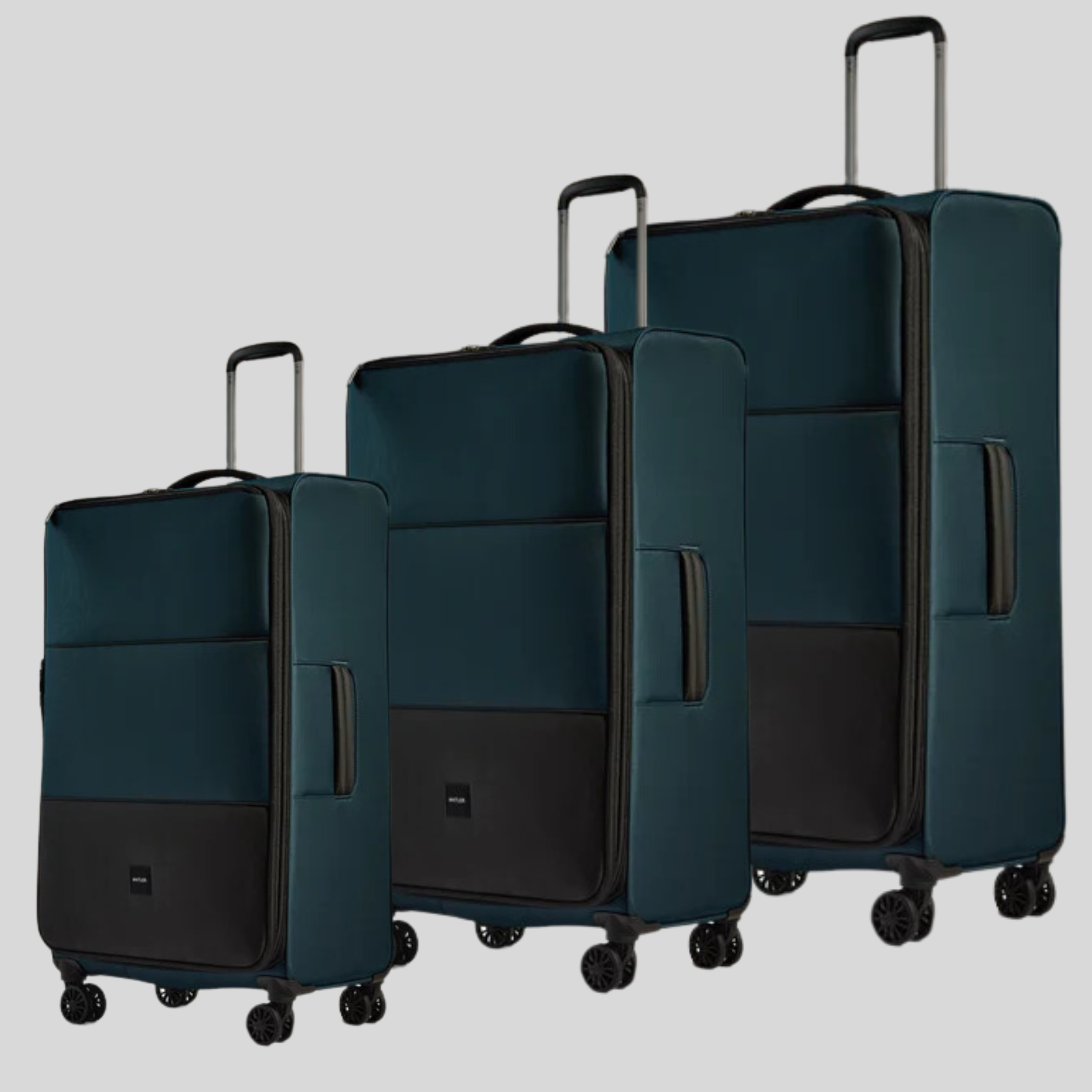 Soft Stripe Luggage Set of 3-Navy Indigo