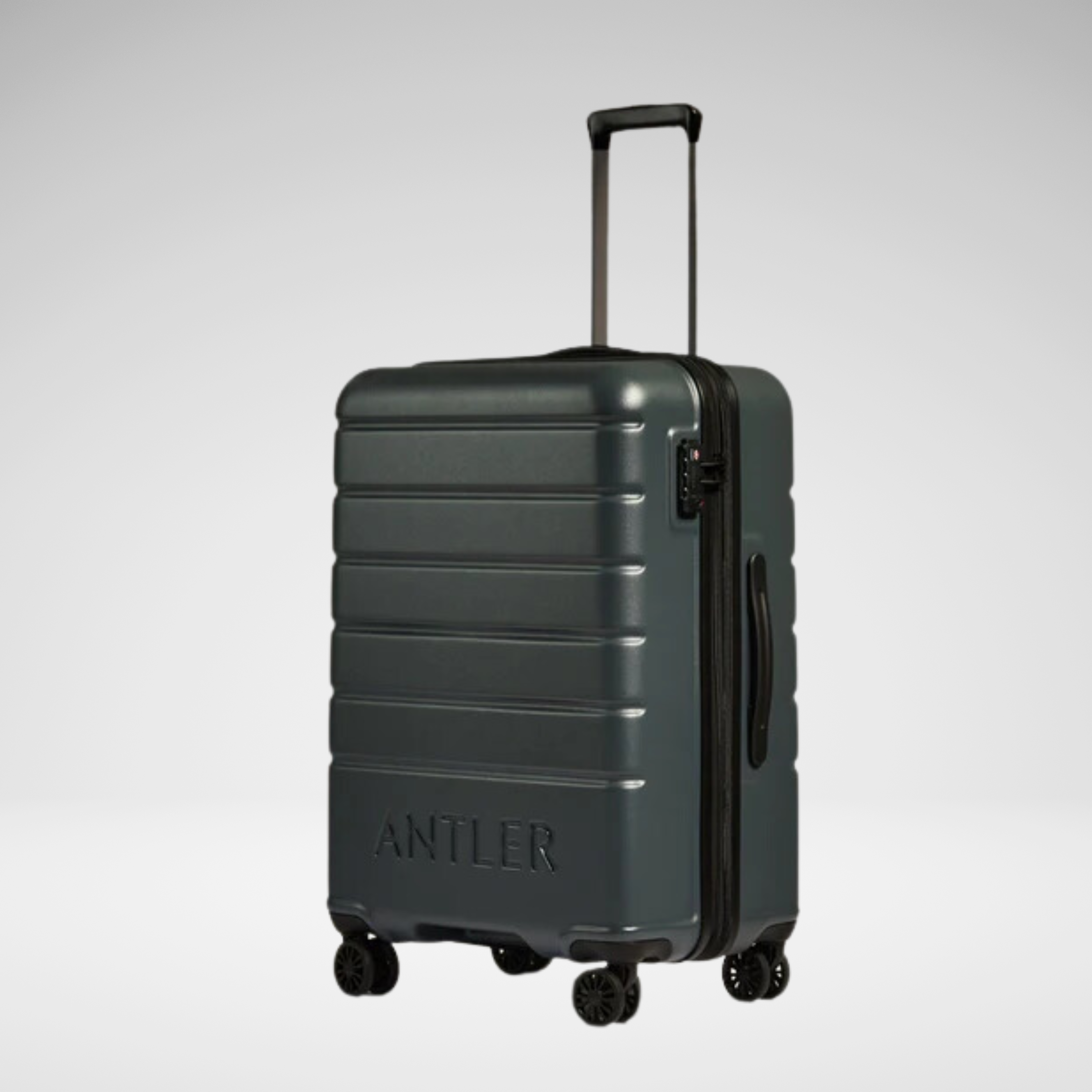 Logo Polycarbonate Large Suitcase 28 Inch-Grey