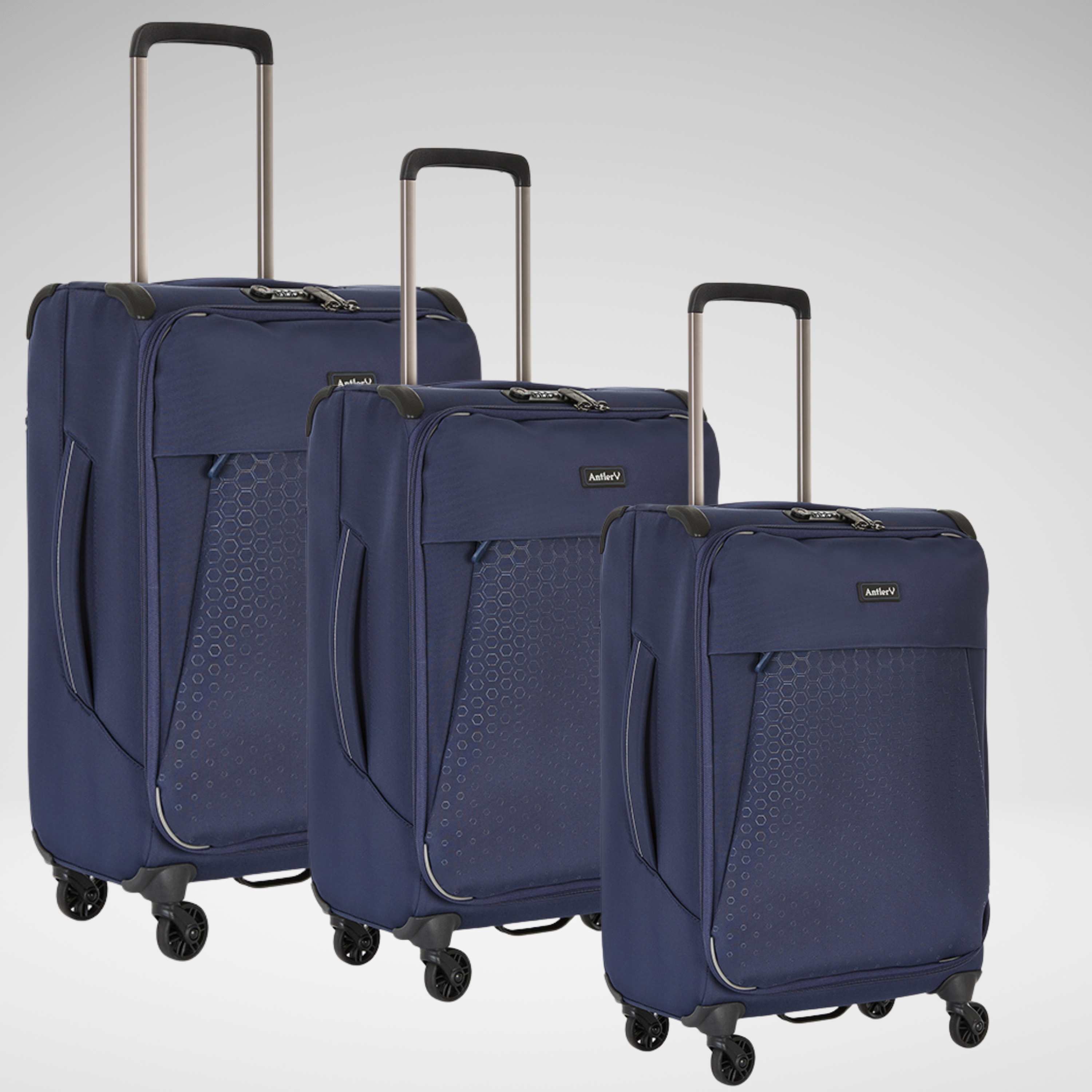 Oxygen Luggage Set of 3-Navy