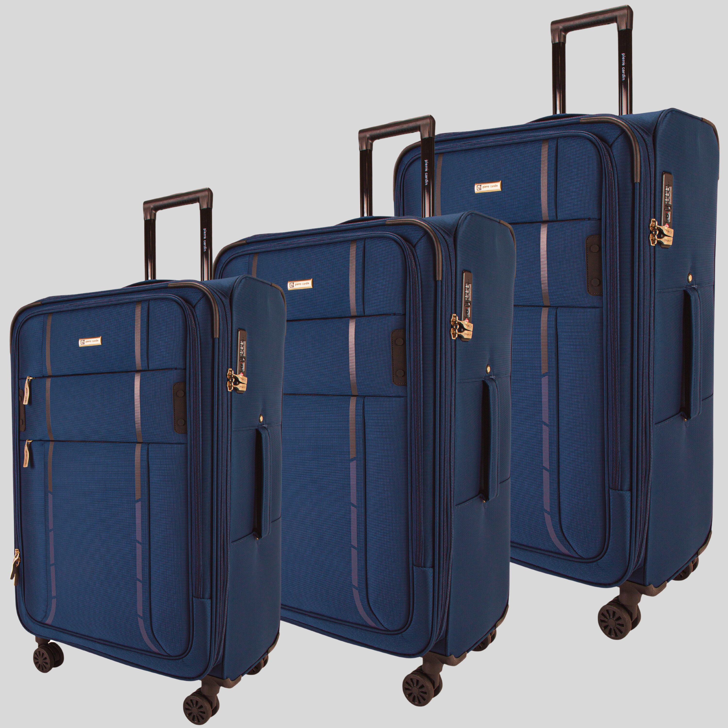 Pierre Cardin Softside  Lightweight Luggage Set of 3