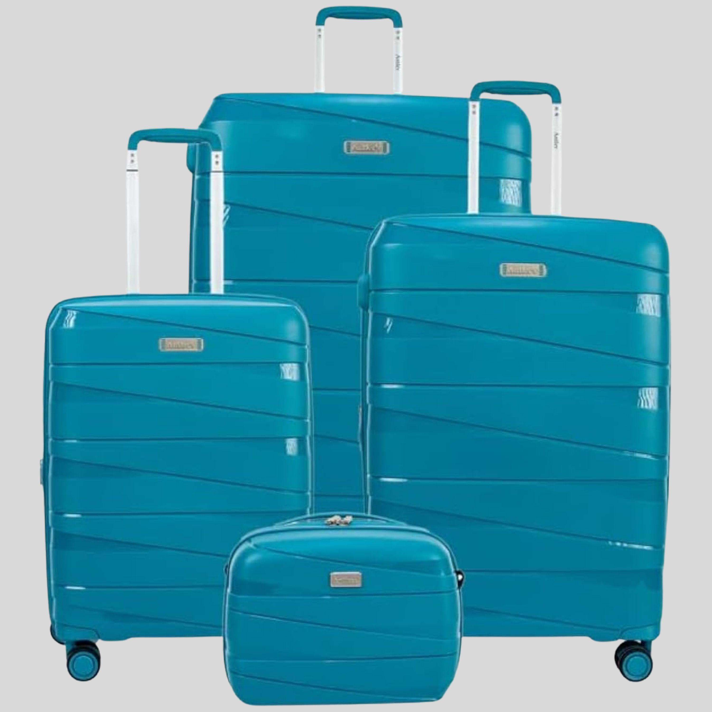 Nova Unbreakable Luggage Set of 4-Petrol
