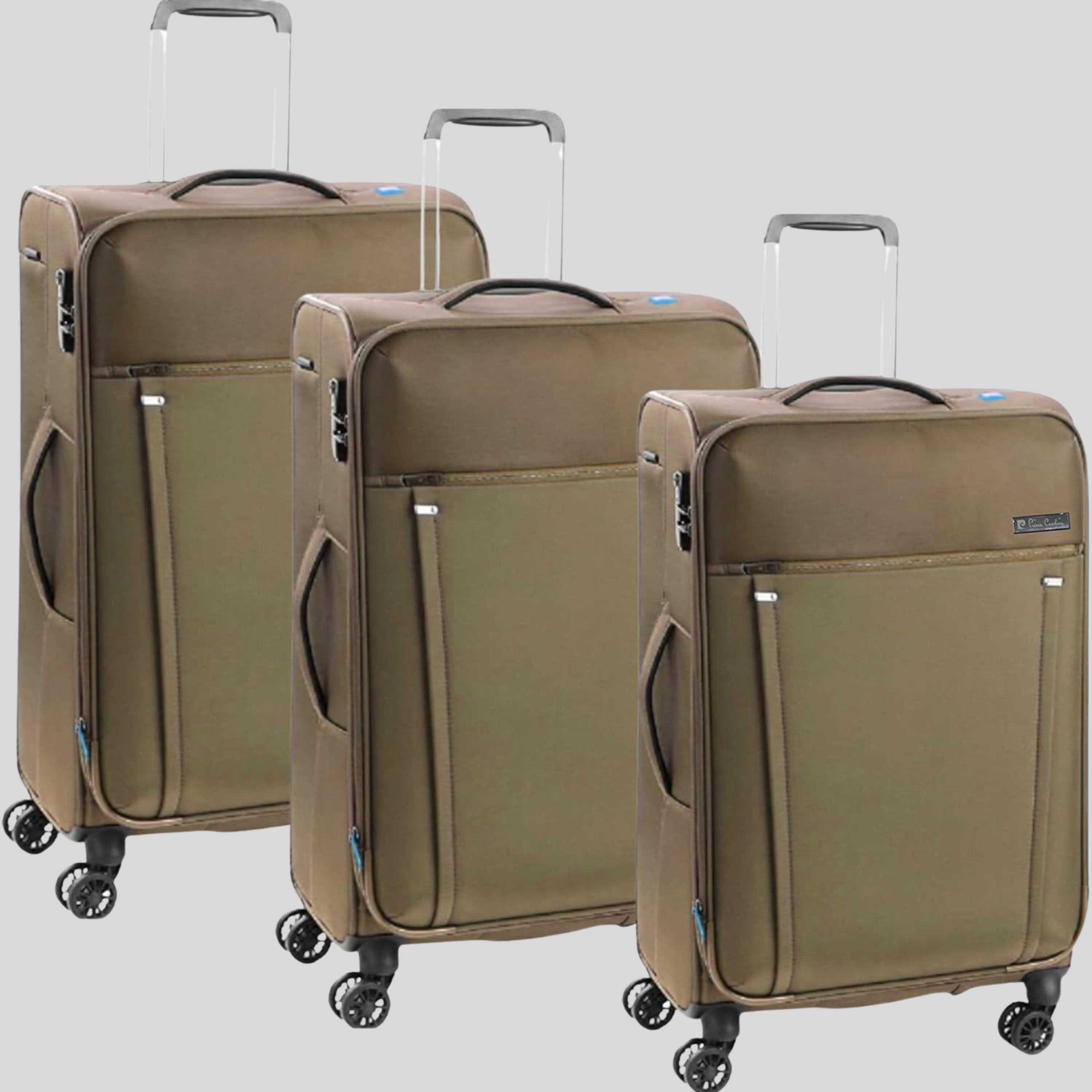 PIERRE CARDIN Soft side Luggage Nantes Collection Set of 3