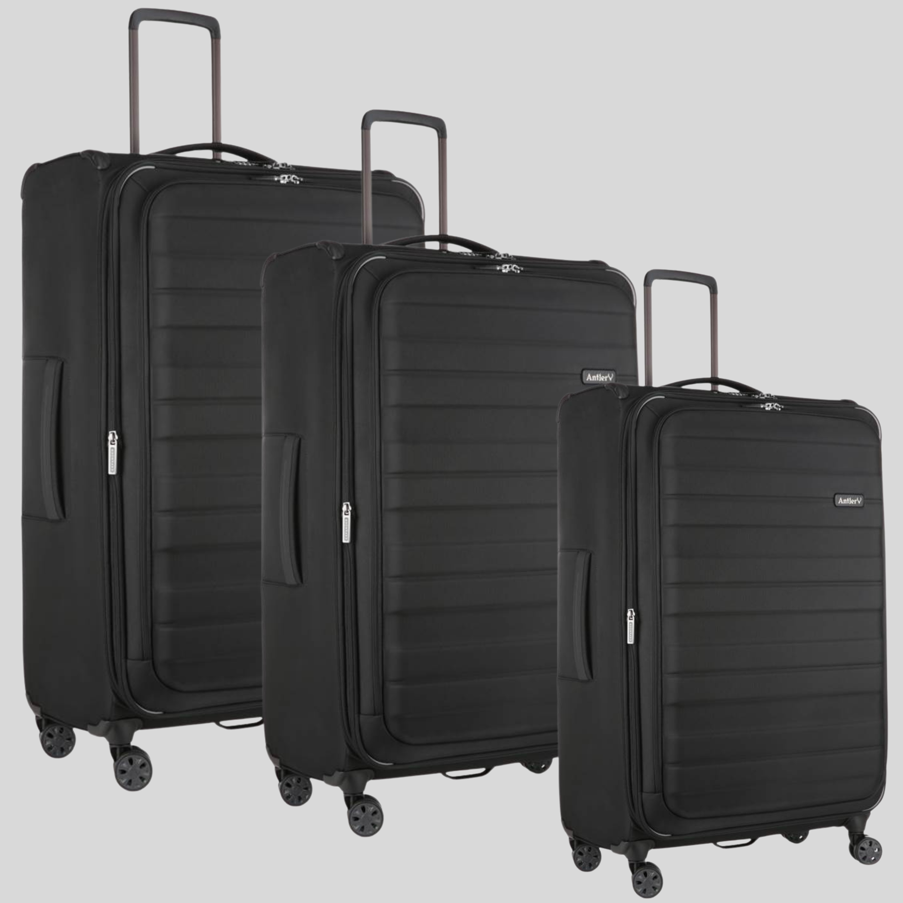 Portland Luggage Set of 3-Black