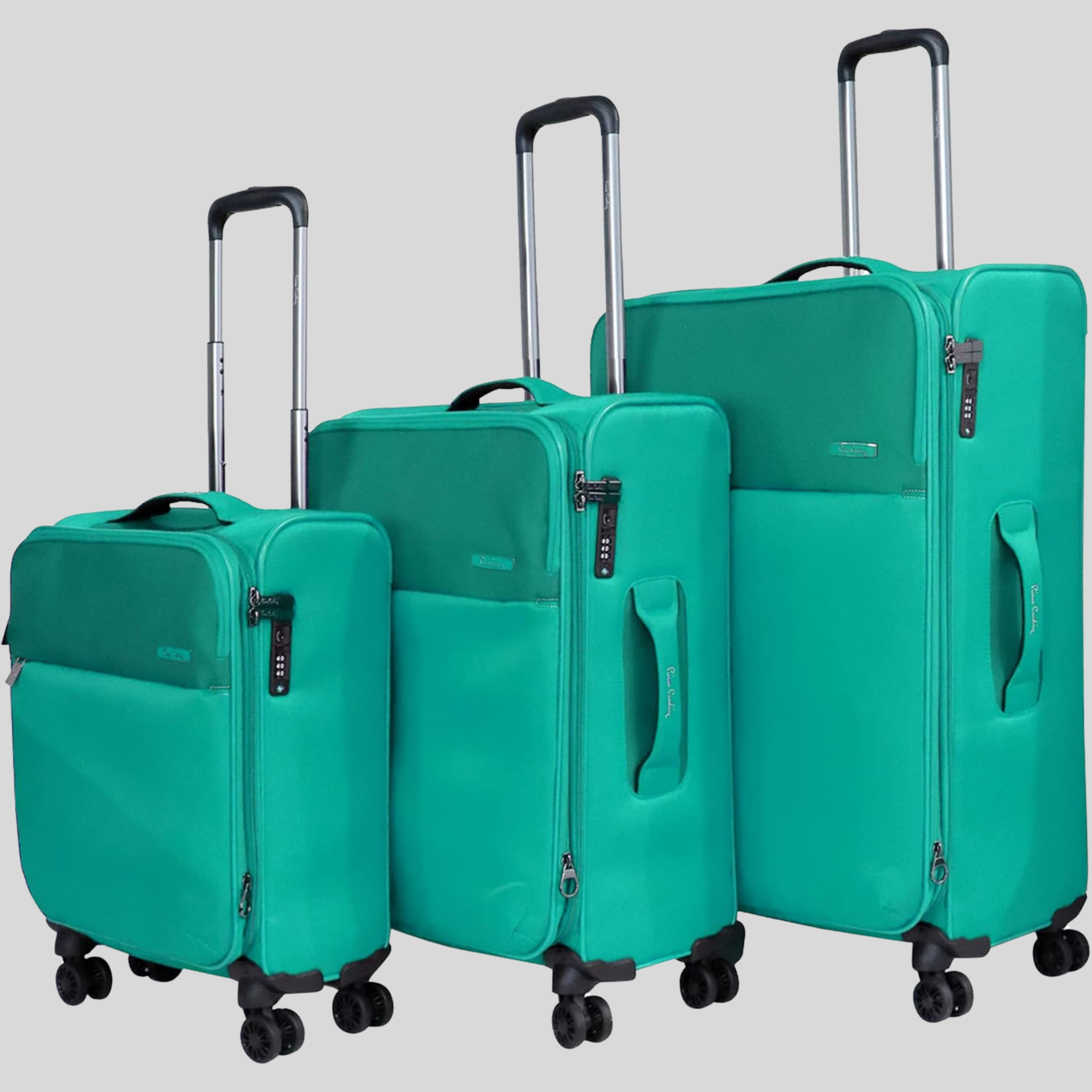 Mercury Soft Side Luggage Set of 3-Teal
