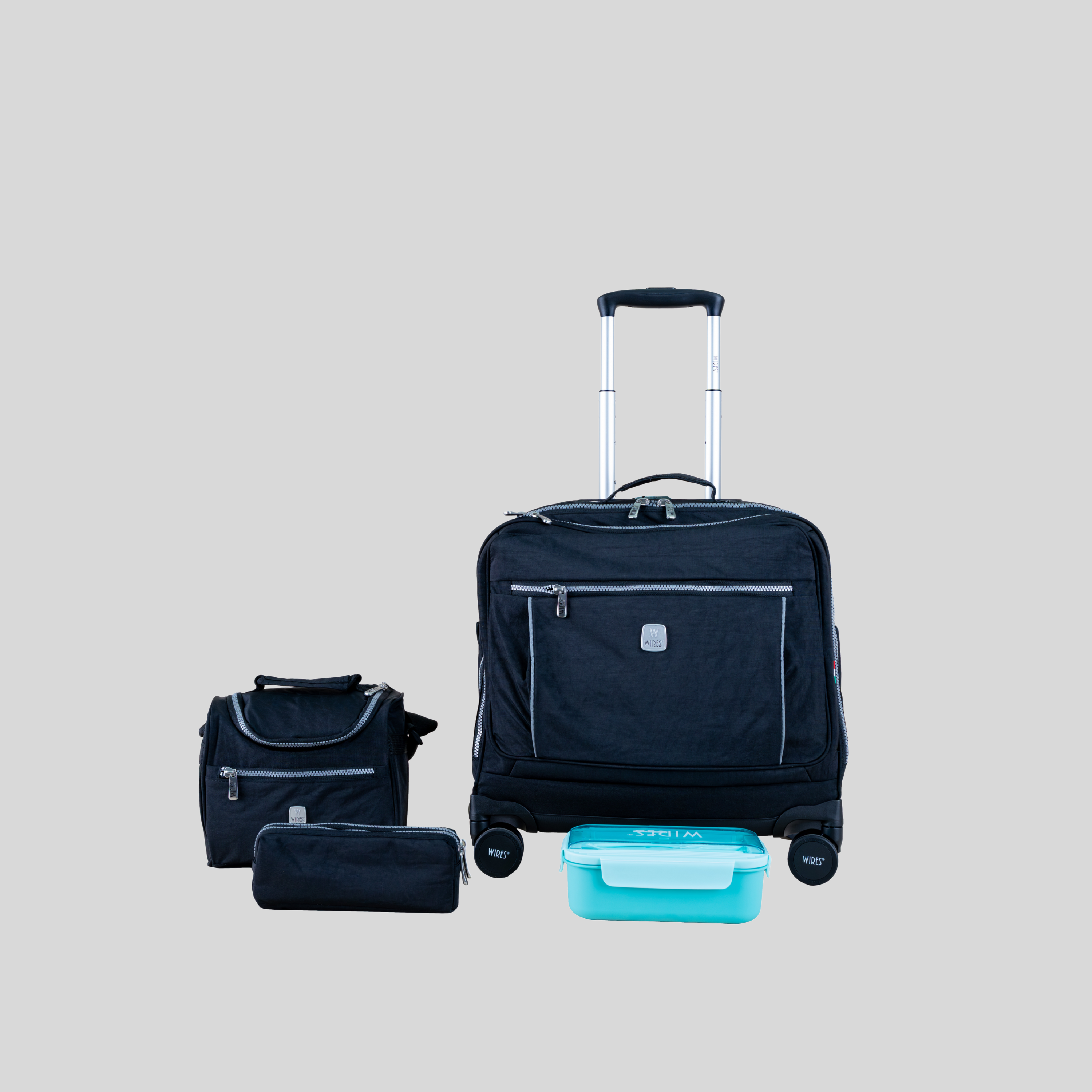 4 Wheels Trolley School Bag-Set of 4