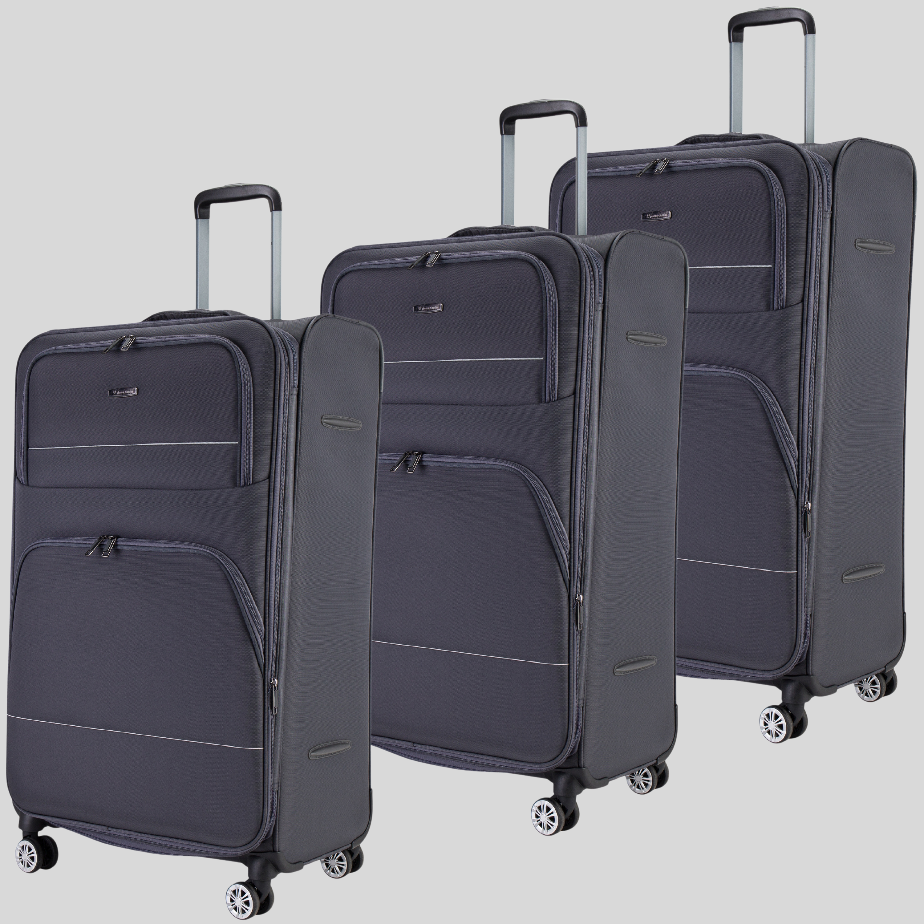 Soft Side Lightweight Luggage Set of 3-Grey
