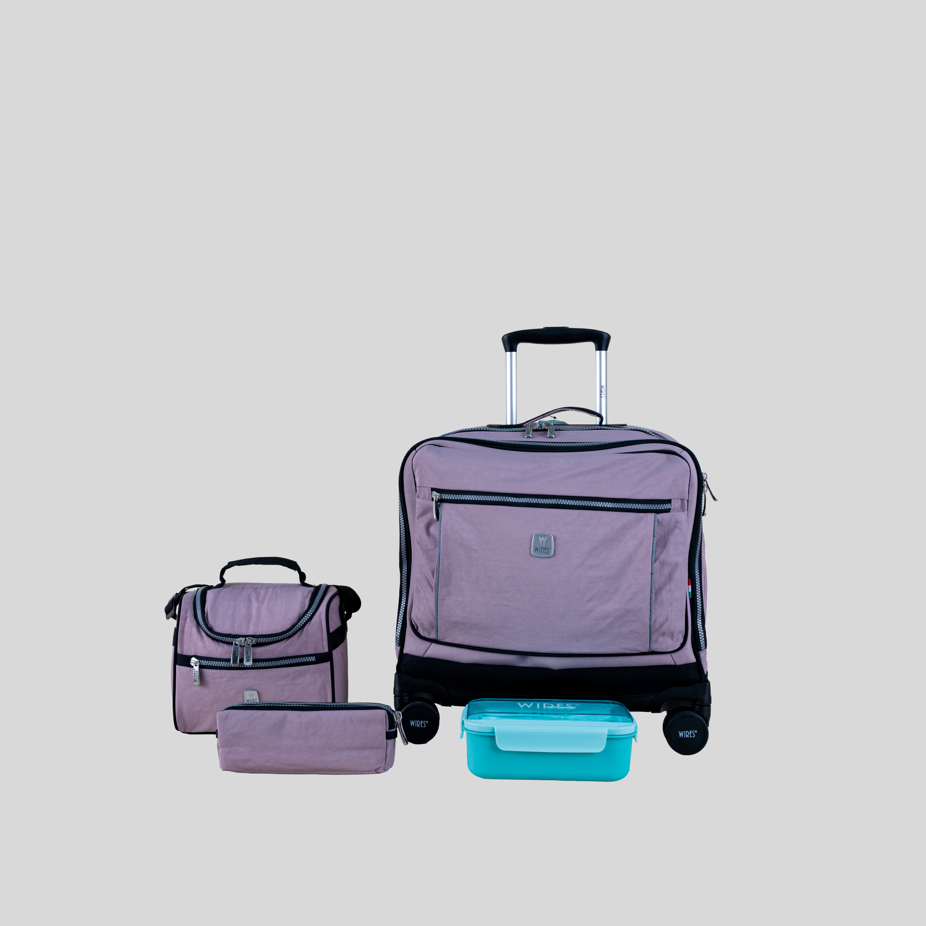 4 Wheels Trolley School Bag-Set of 4