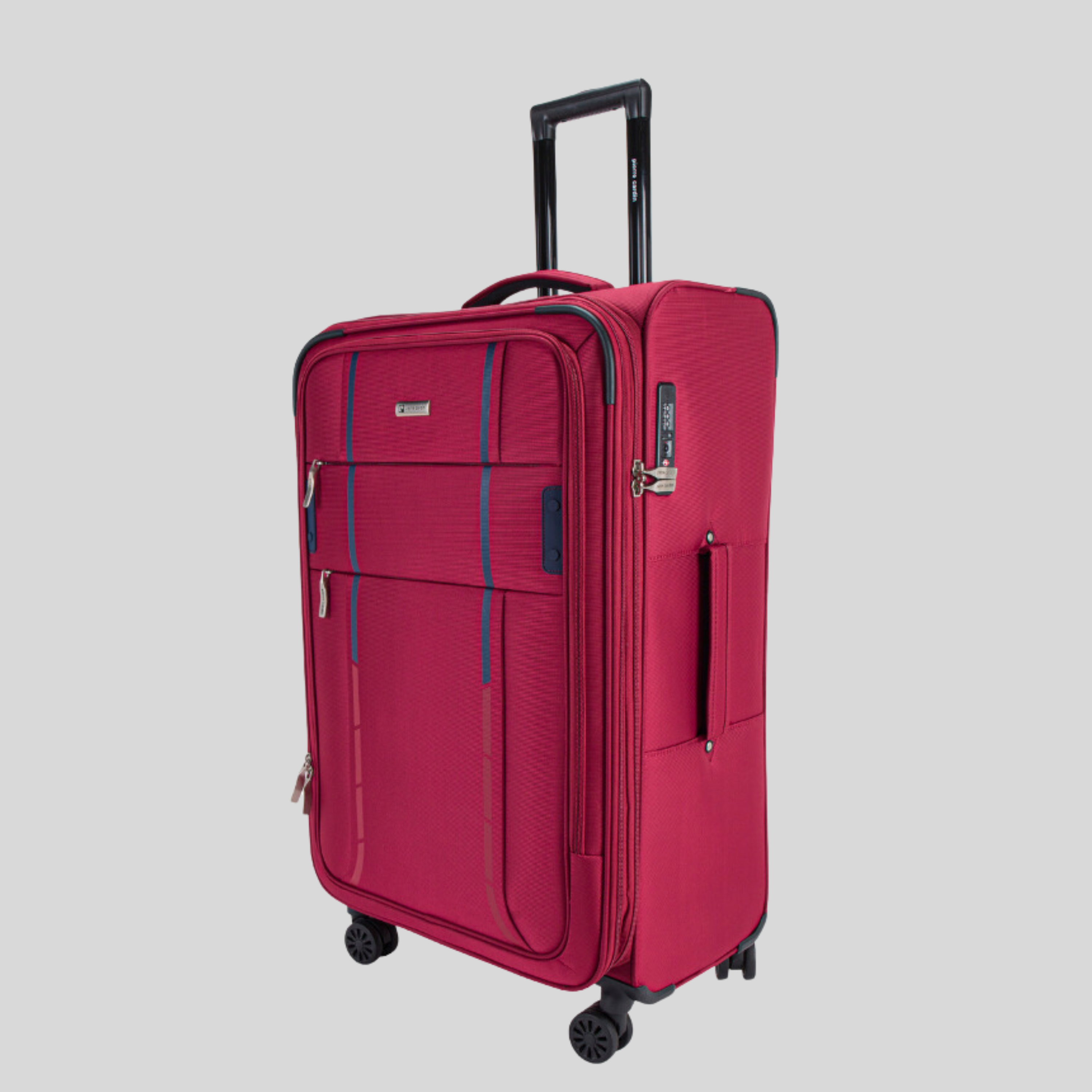 Brooklyn Soft Side Luggage Set of 3-Maroon