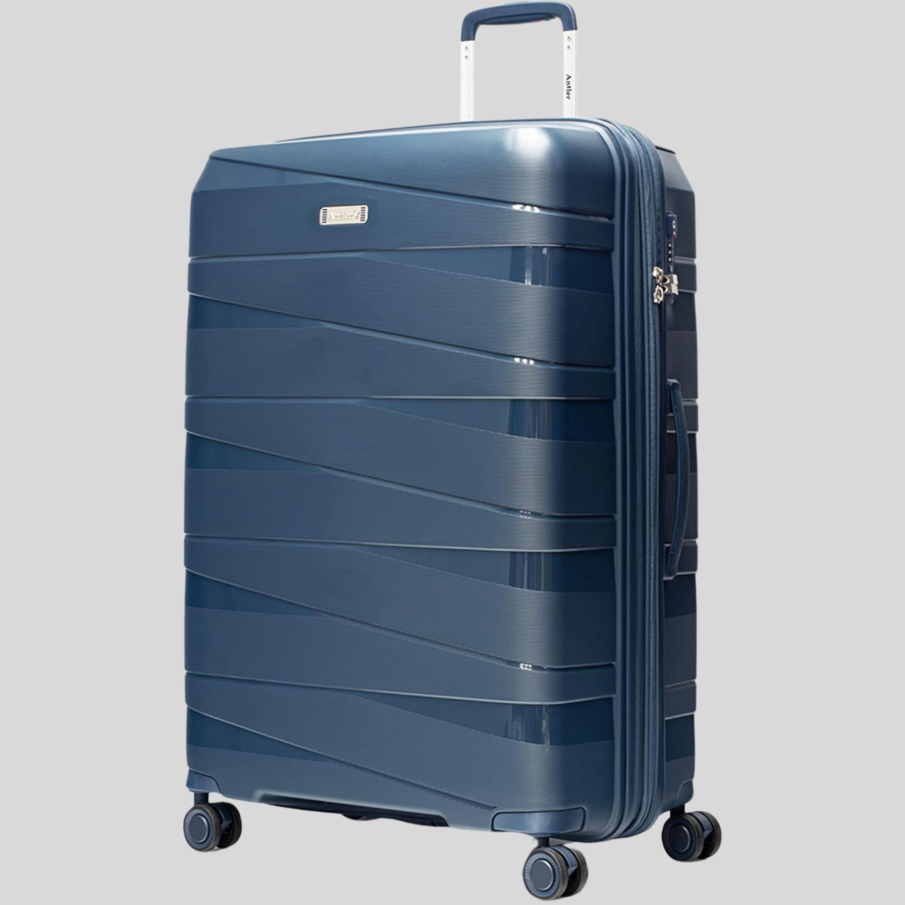 Nova Unbreakable Luggage Set of 4-Grey Blue