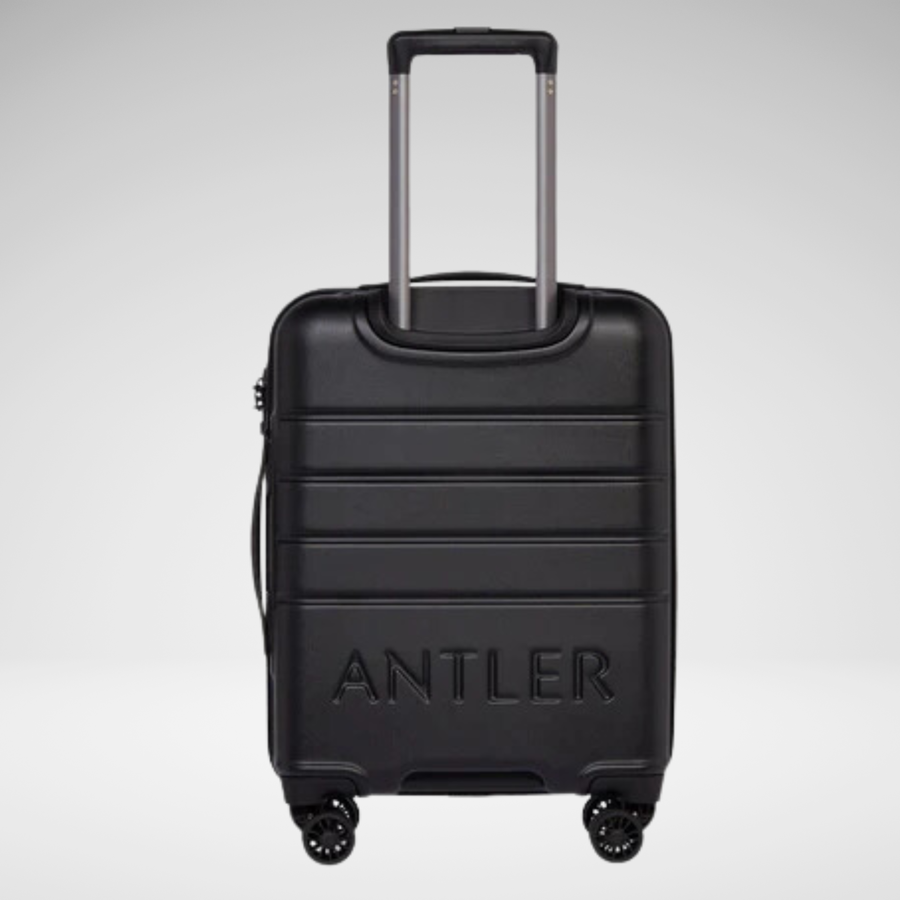 Logo Polycarbonate Large Suitcase 28 Inch-Black