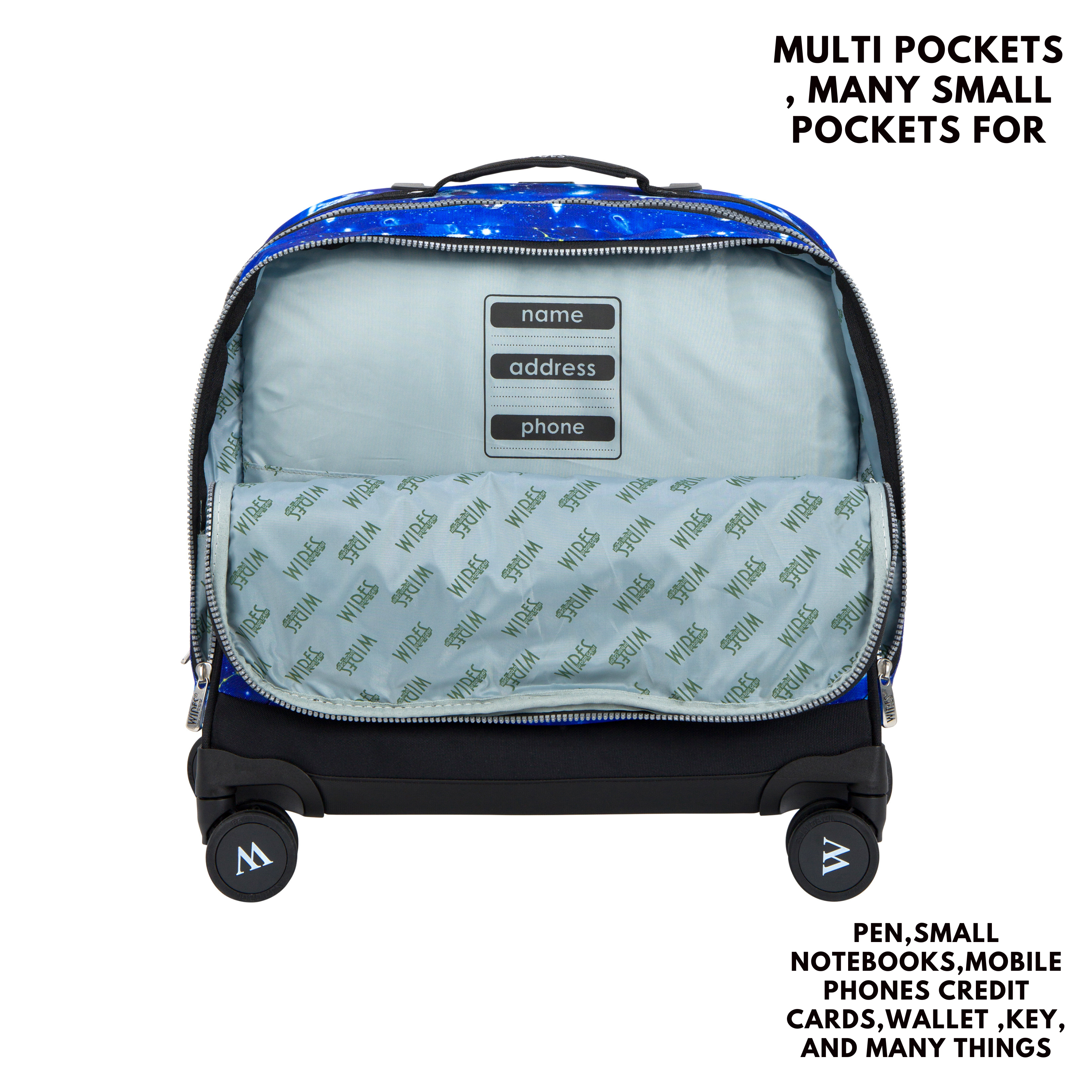 4 Wheels Trolley School Bag-Set of 5