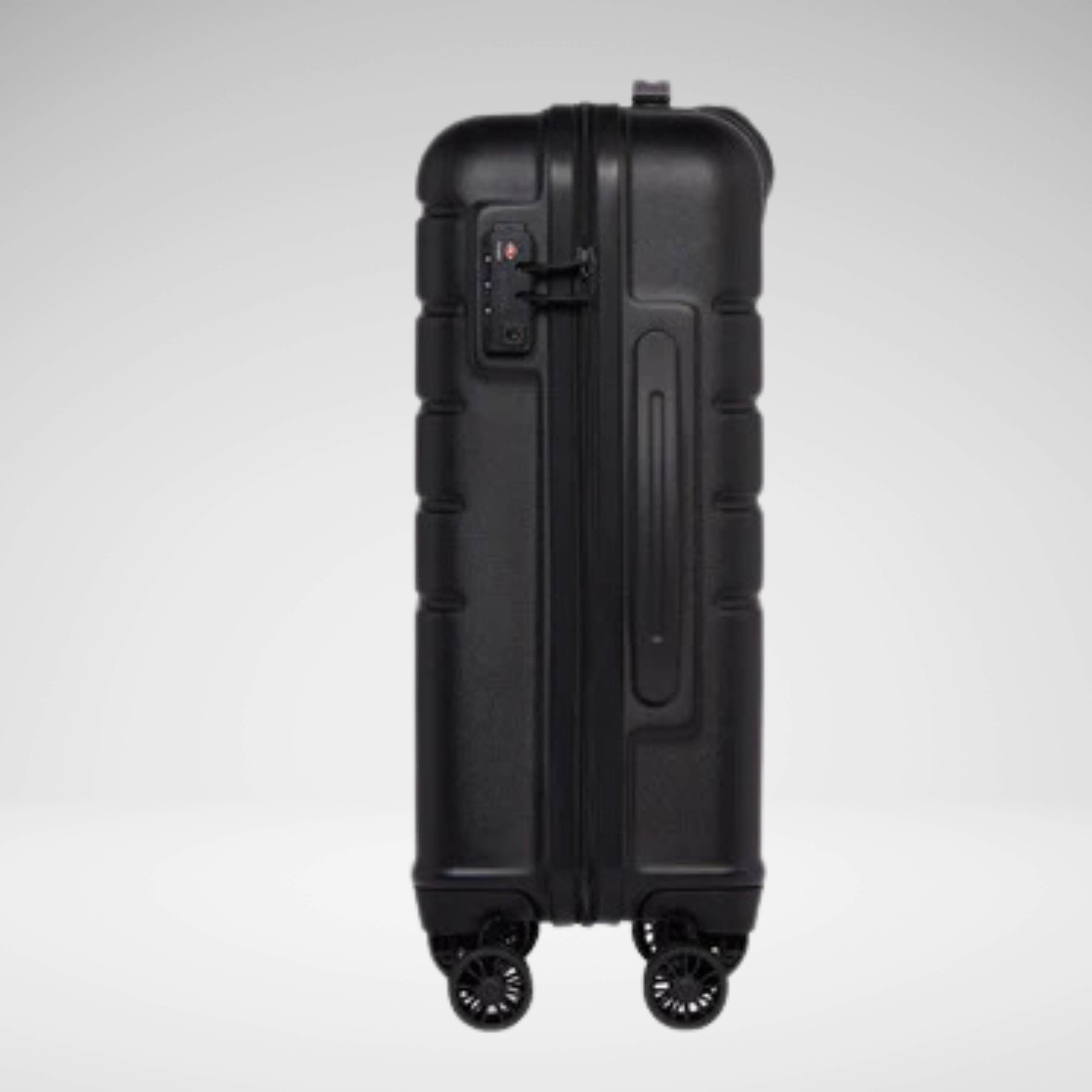 Logo Polycarbonate Large Suitcase 28 Inch-Black