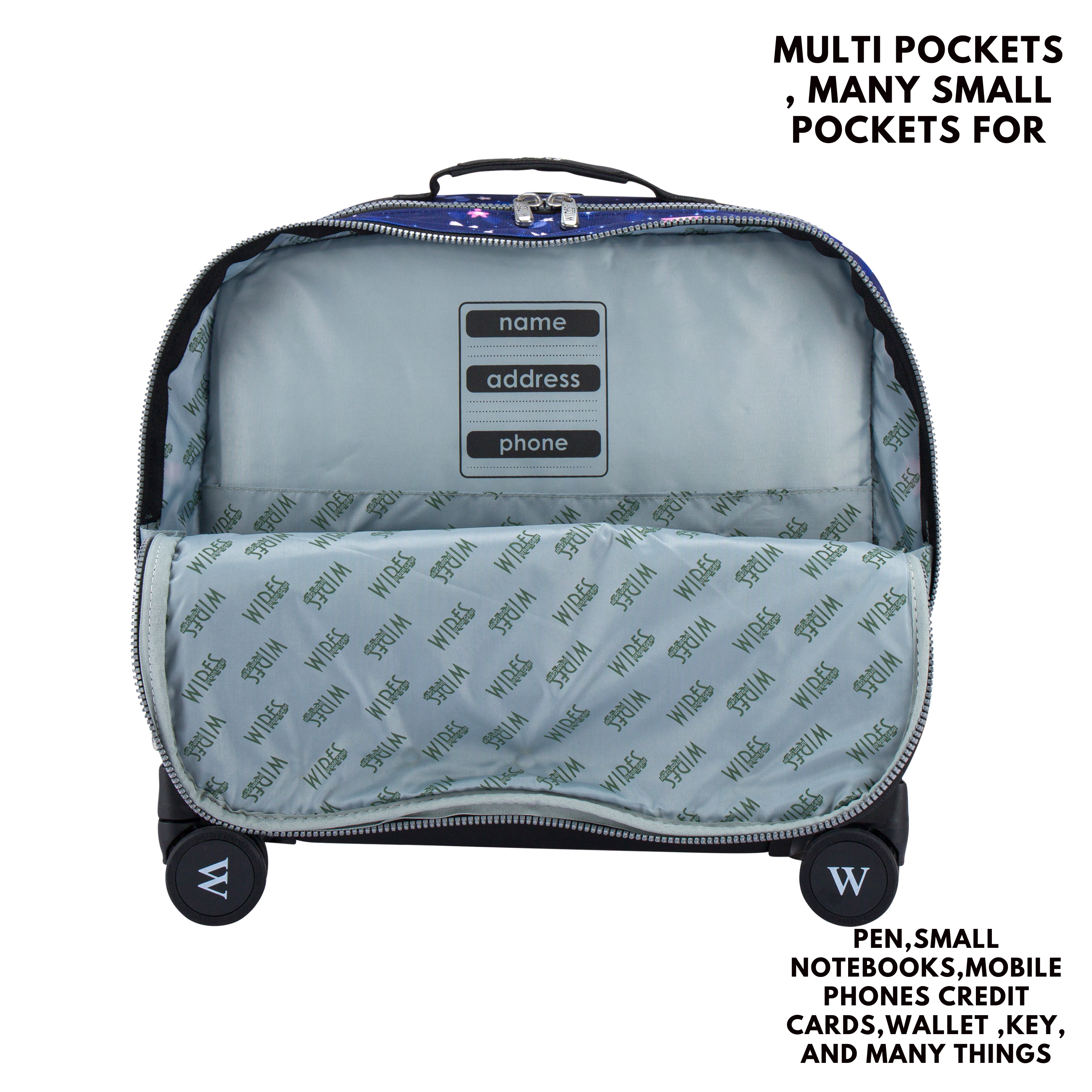 4 Wheels Trolley School Bag-Set of 5