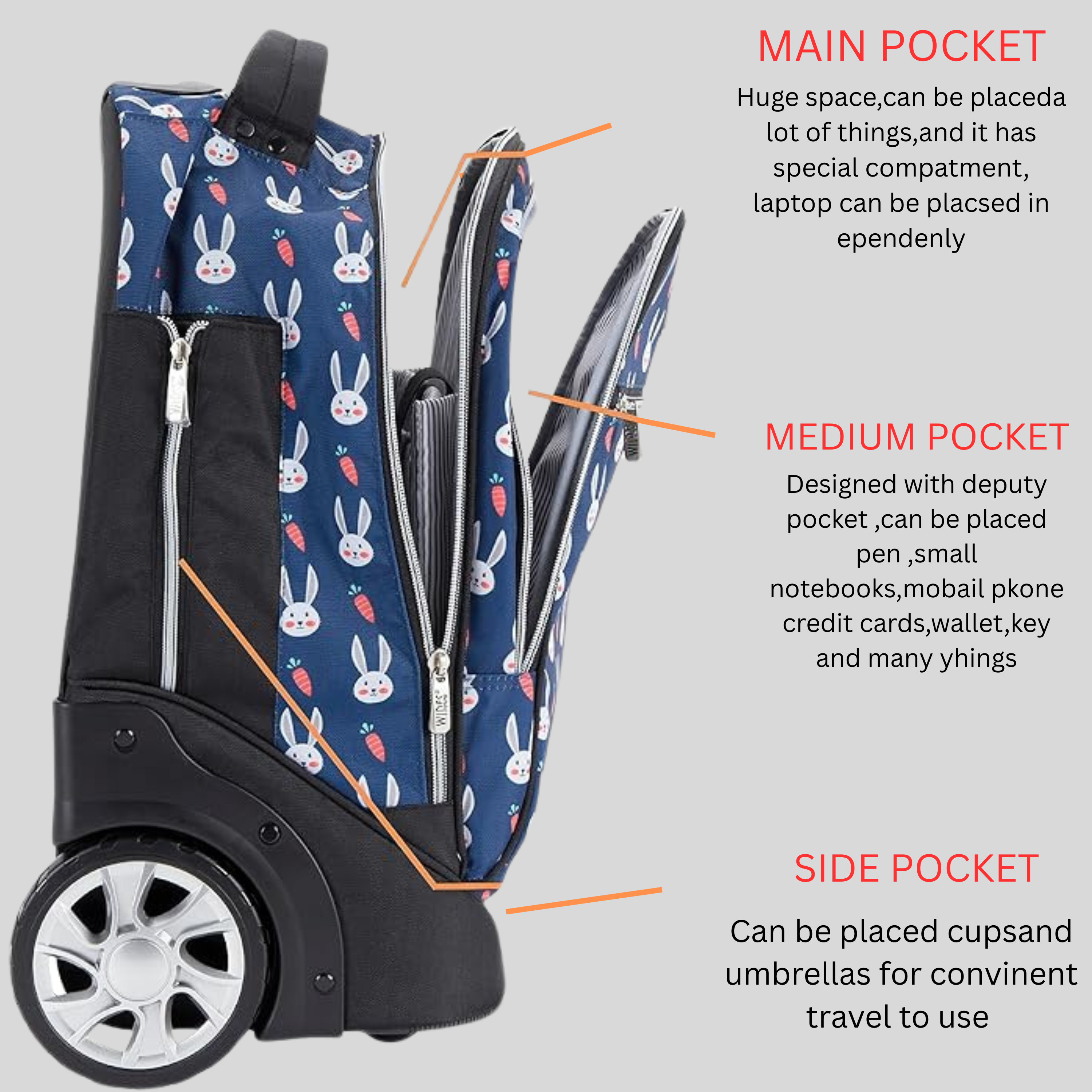 School Trolley Bag