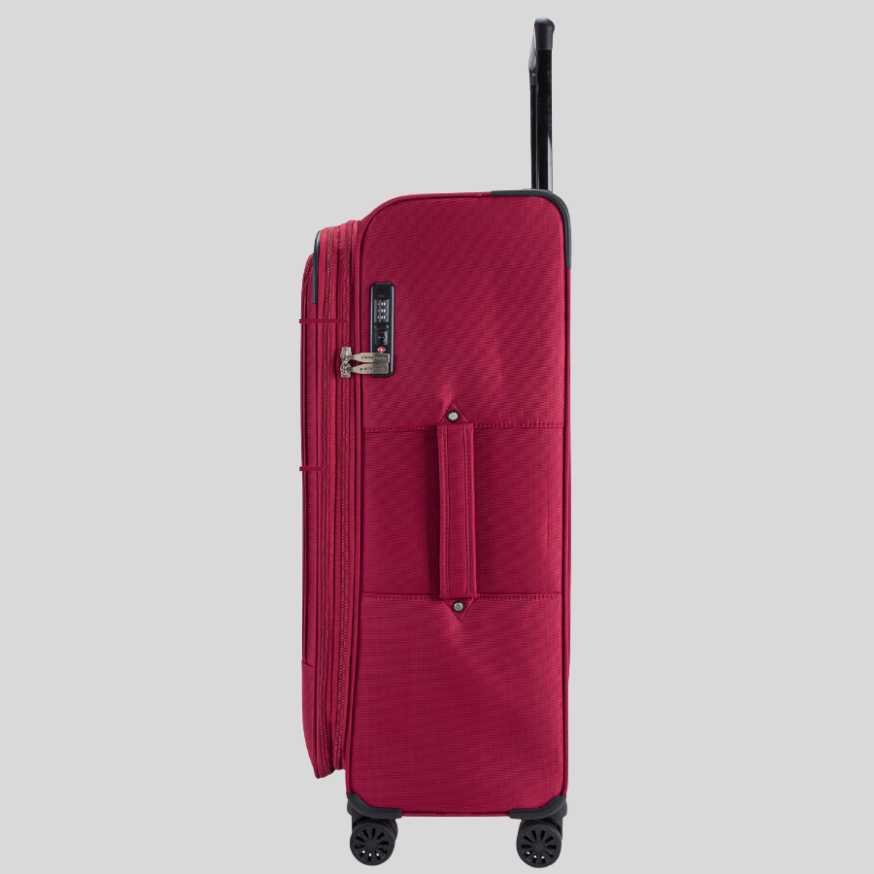 Brooklyn Soft Side Luggage Set of 3-Maroon
