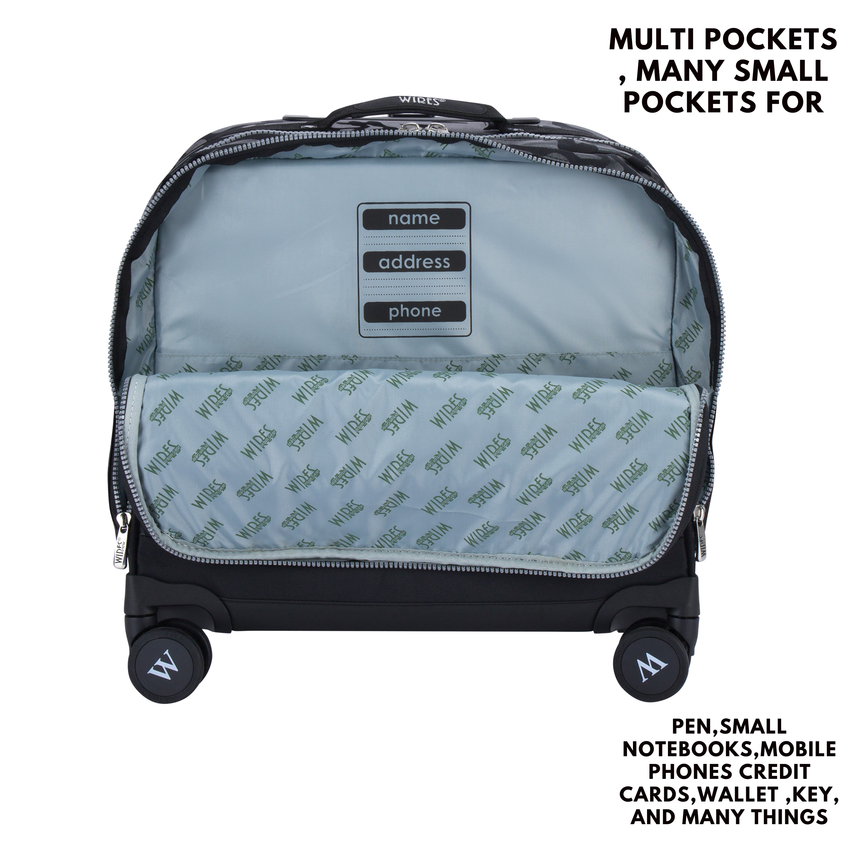 4 Wheels Trolley School Bag-Set of 5