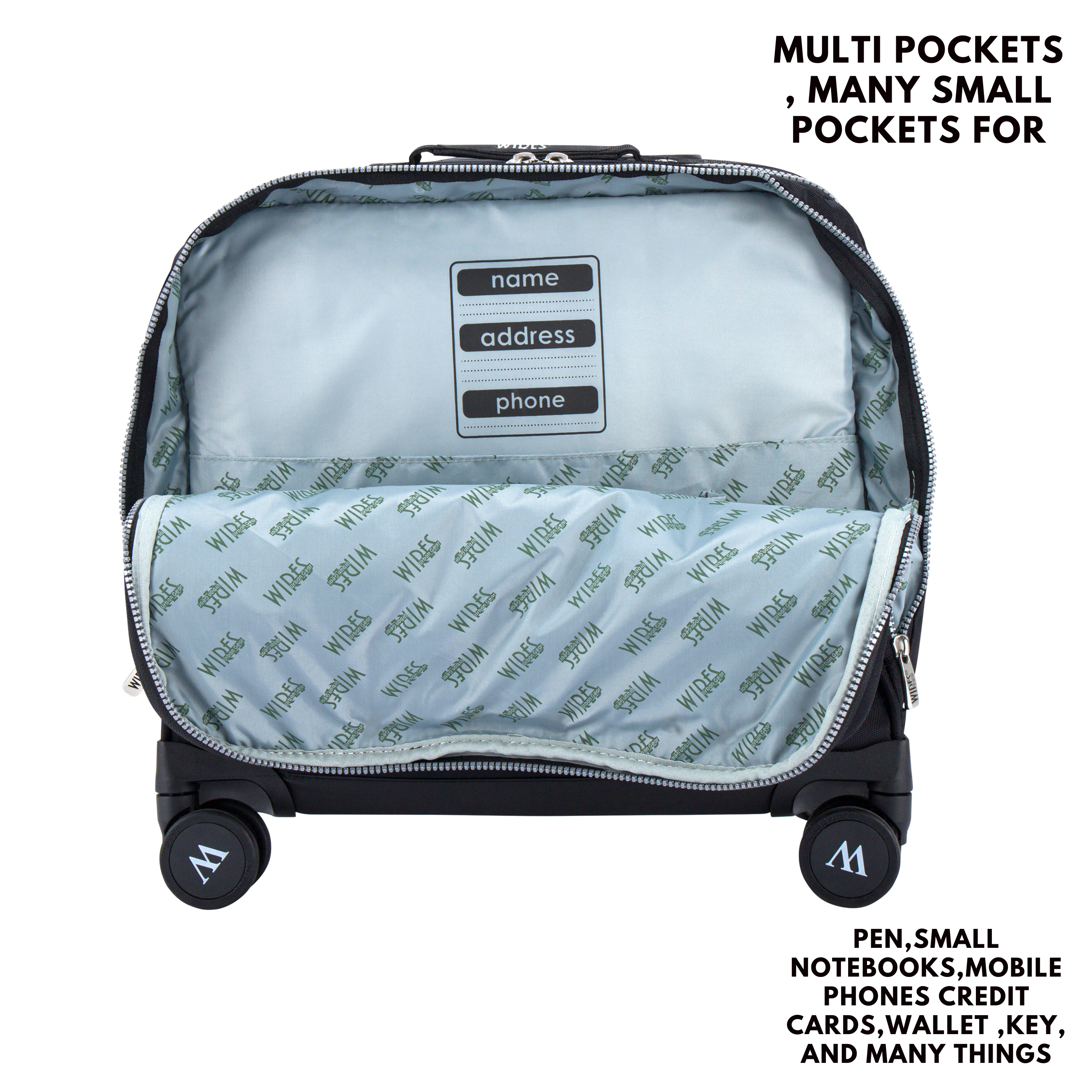 4 Wheels Trolley School Bag-Set of 5
