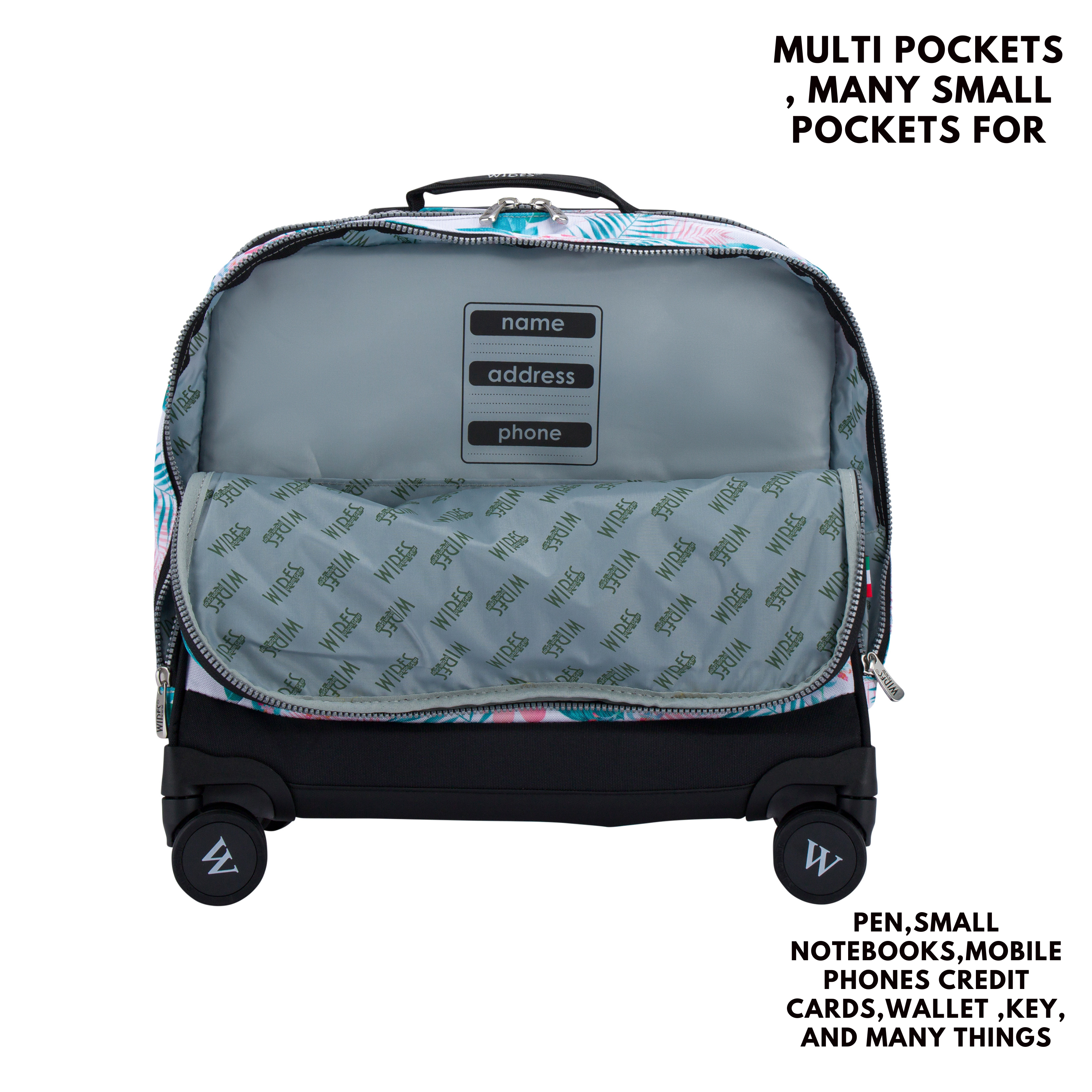 4 Wheels Trolley School Bag-Set of 5