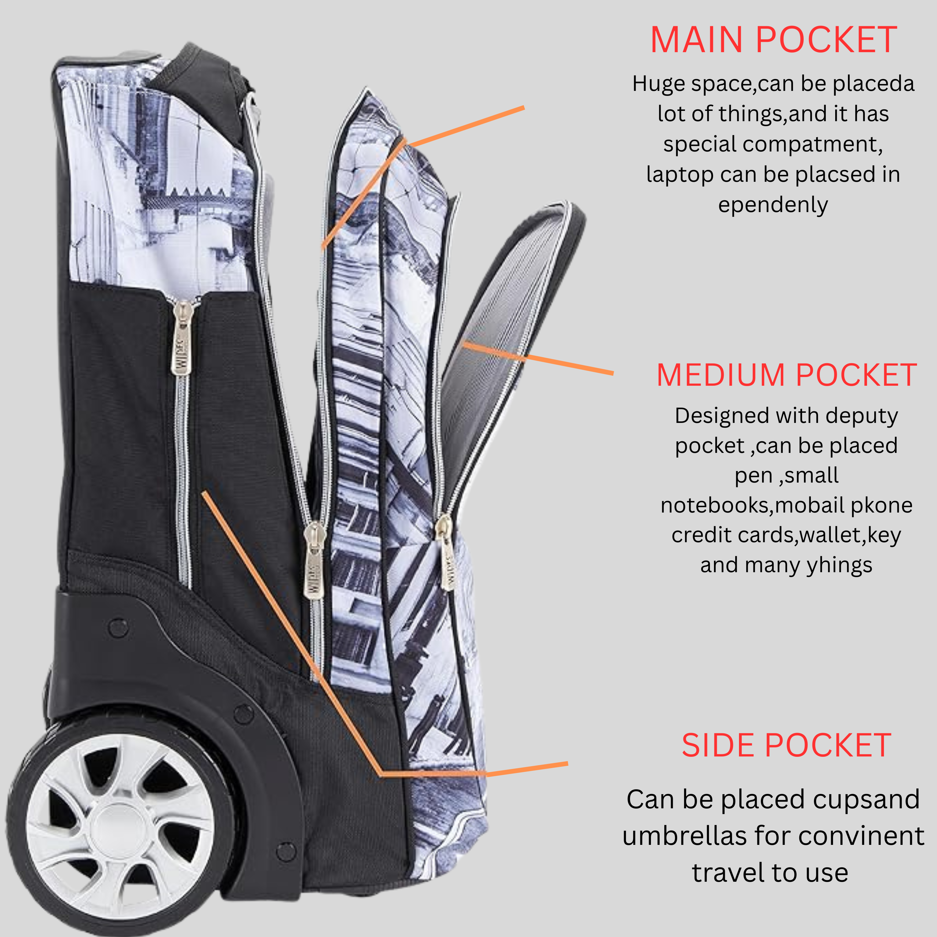School Trolley Bag