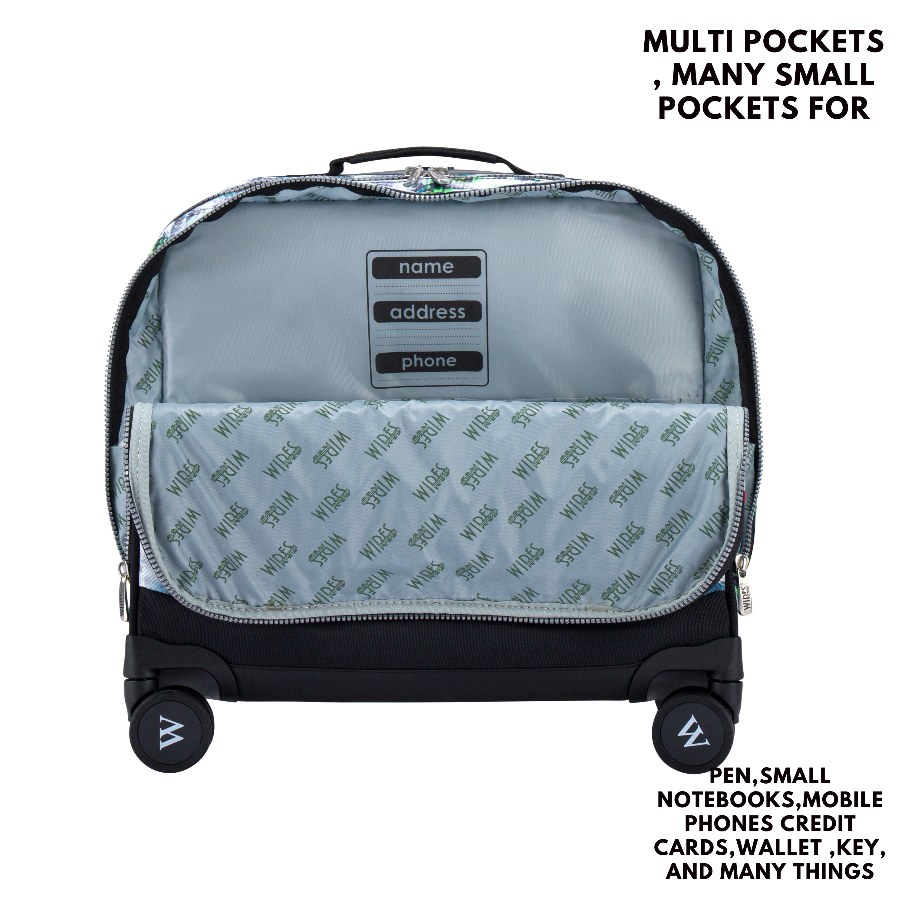4 Wheels Trolley School Bag-Set of 5