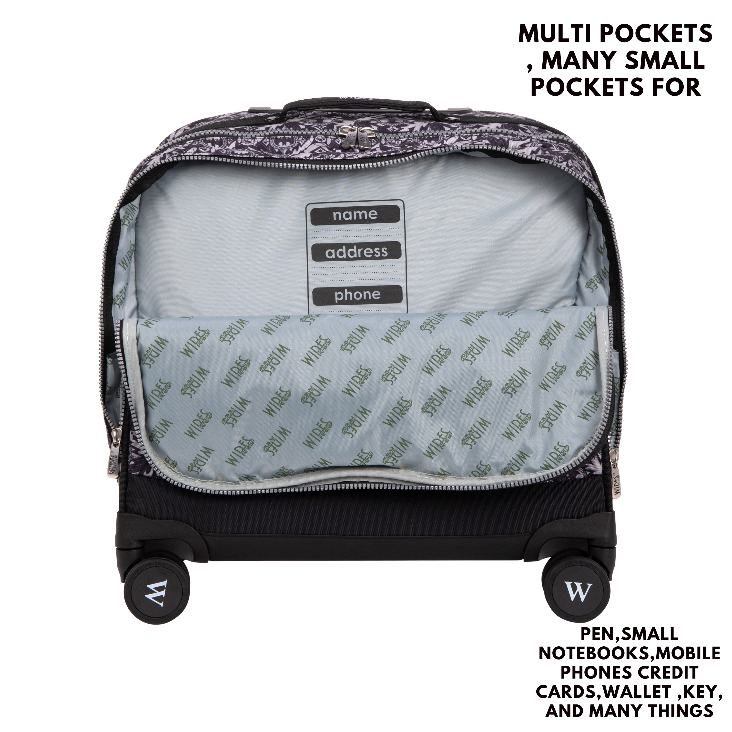 4 Wheels Trolley School Bag-Set of 5