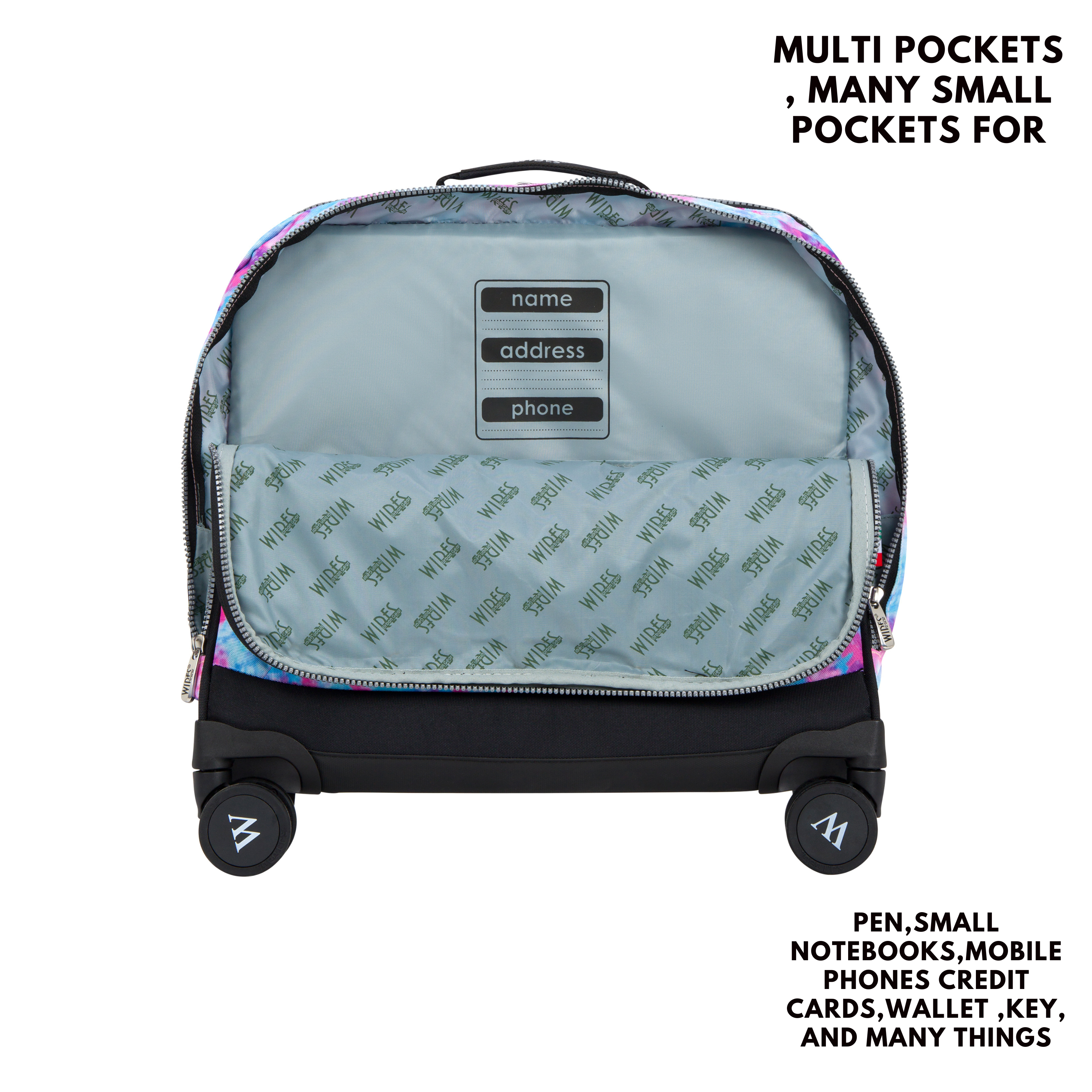 4 Wheels Trolley School Bag-Set of 5