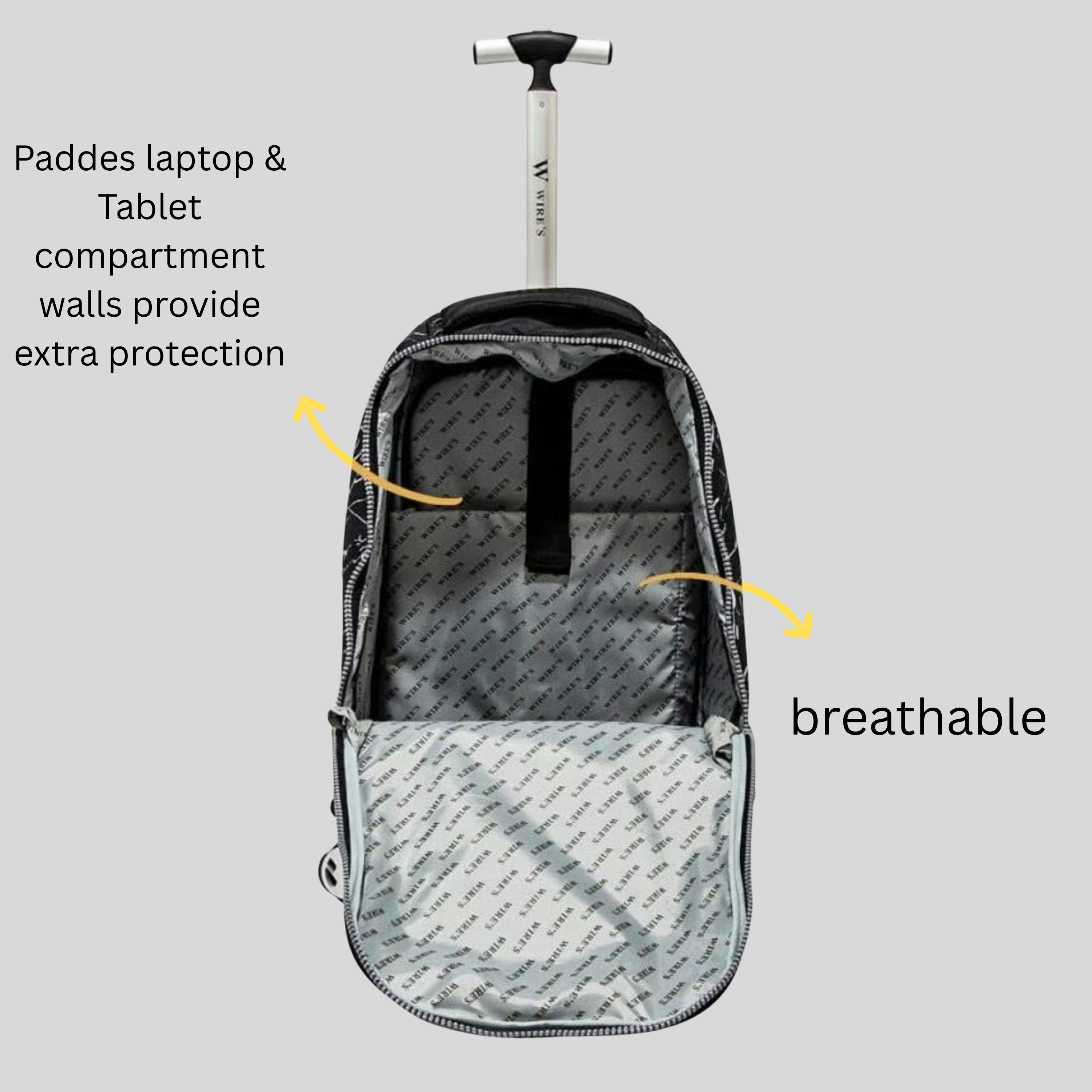 All in One 2 WHEEL School Trolley Bag