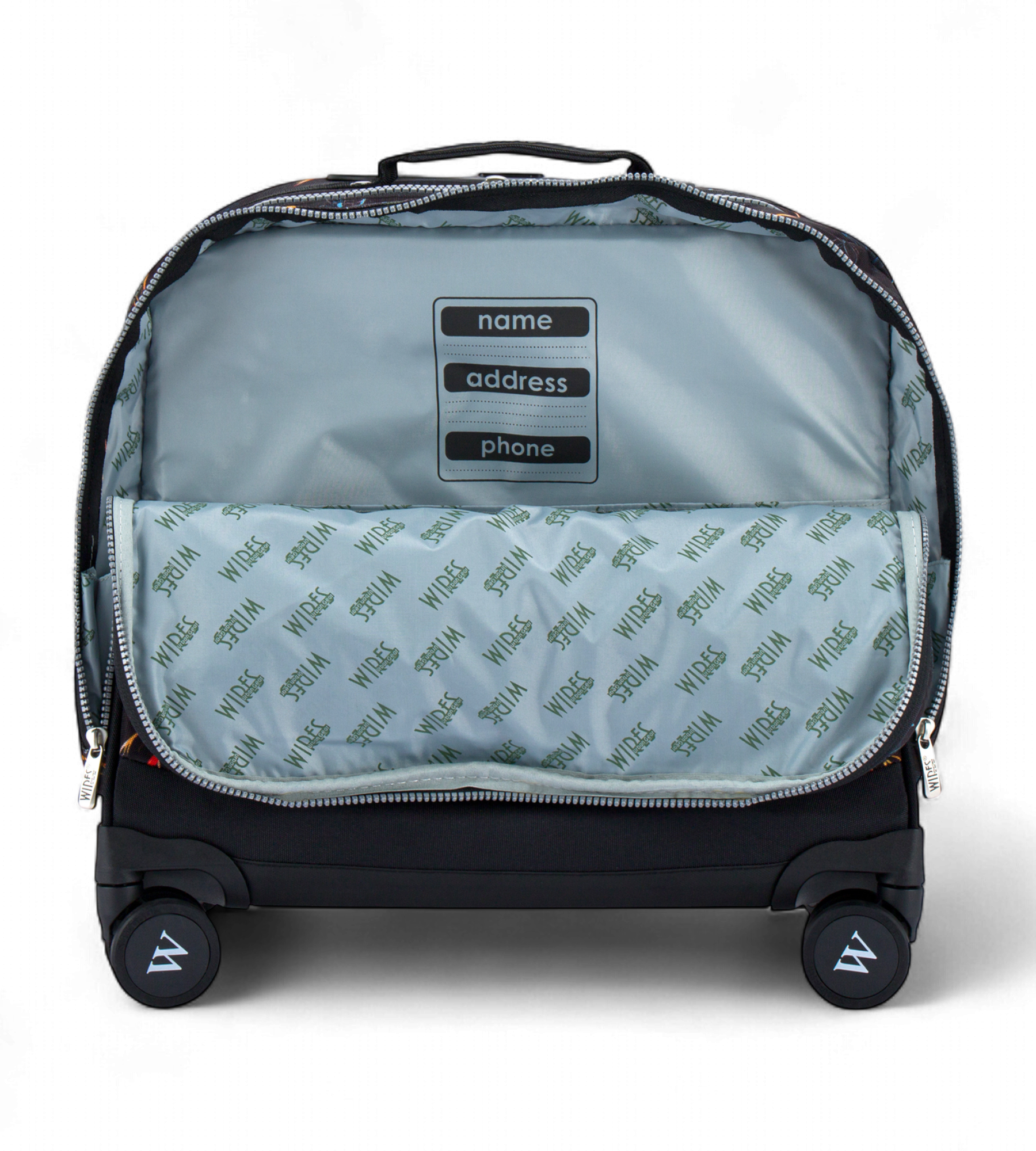 Wires 4 Wheels Rolling School Bag 5 Piece Student Set