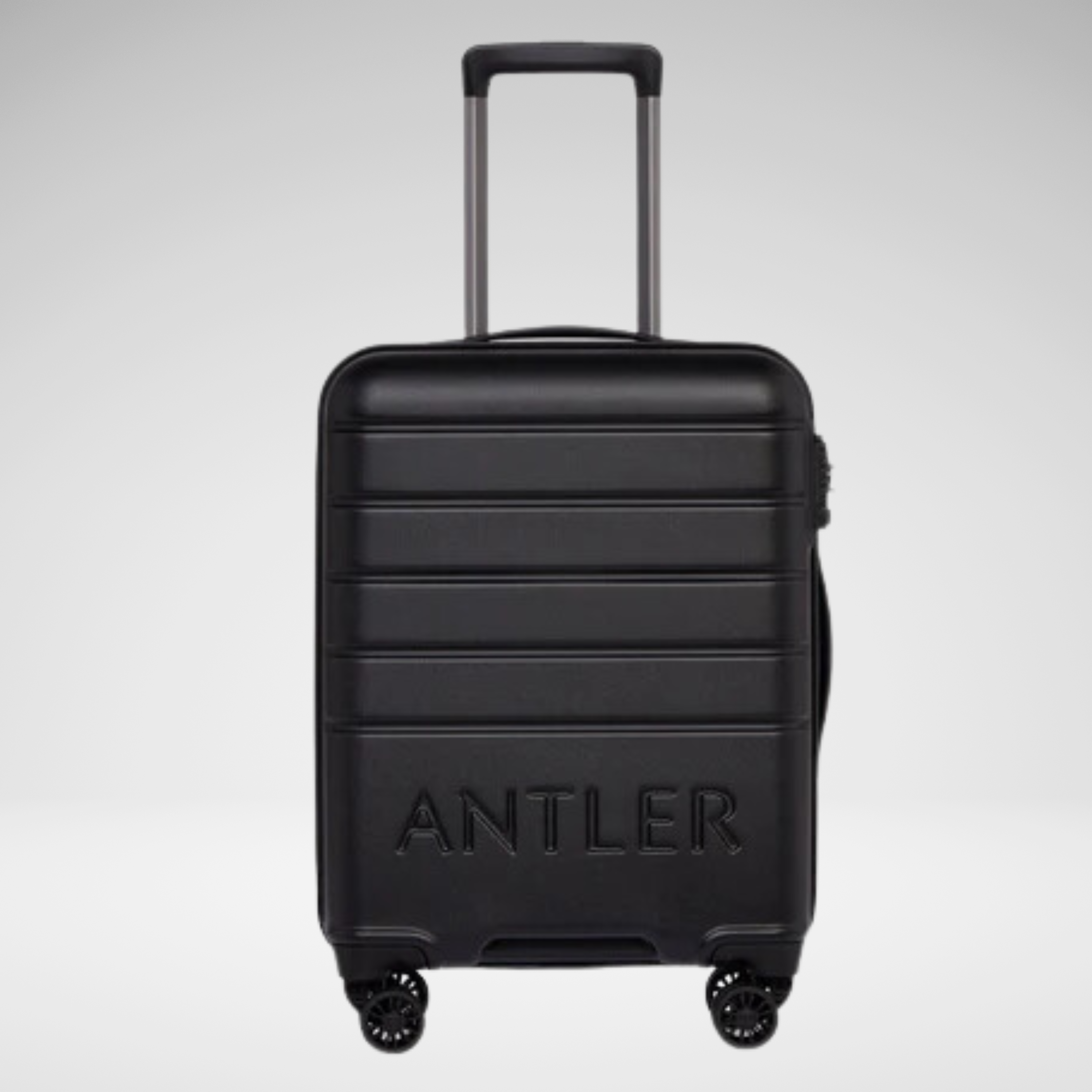 Logo Polycarbonate Large Suitcase 28 Inch-Black