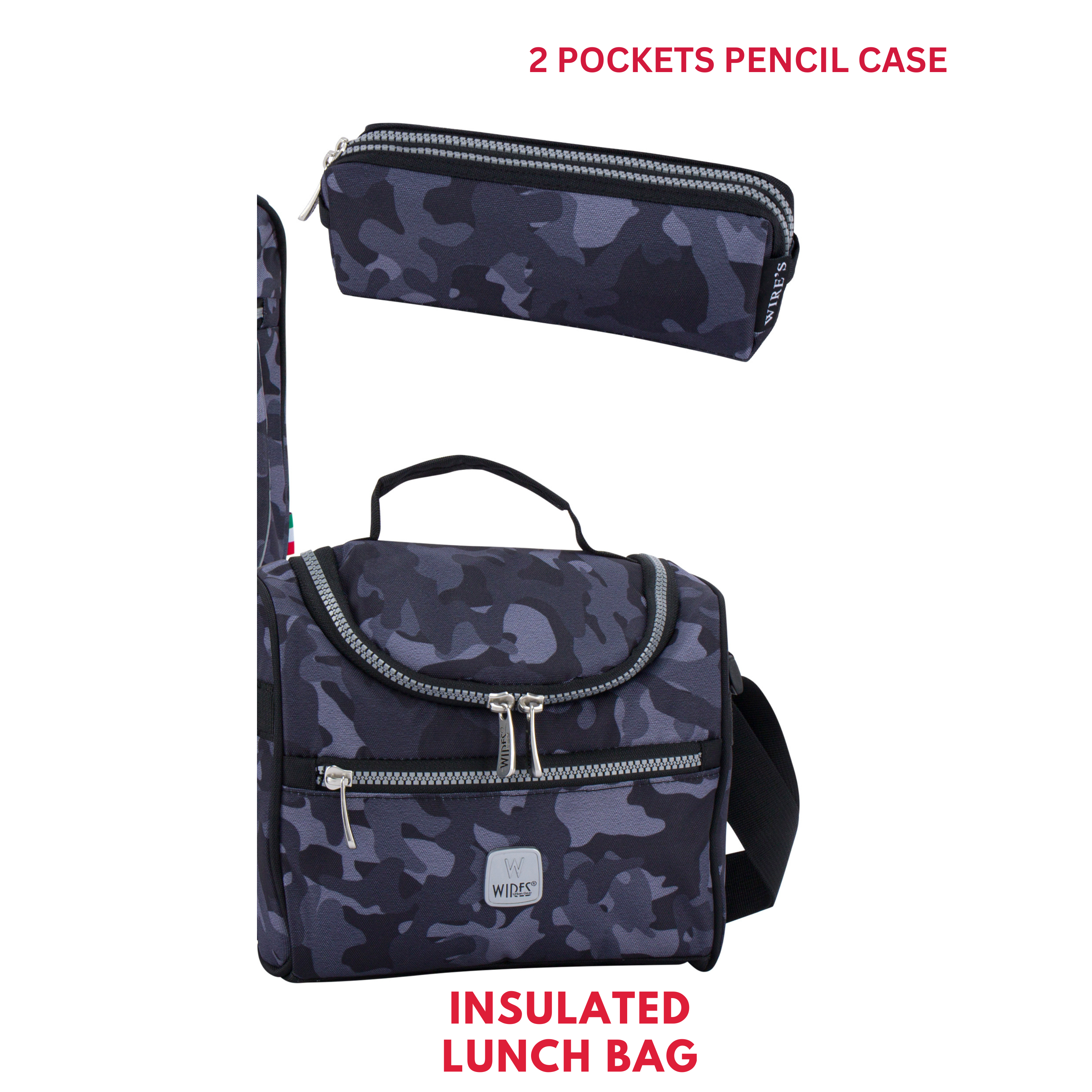 4 Wheels Trolley School Bag-Set of 5