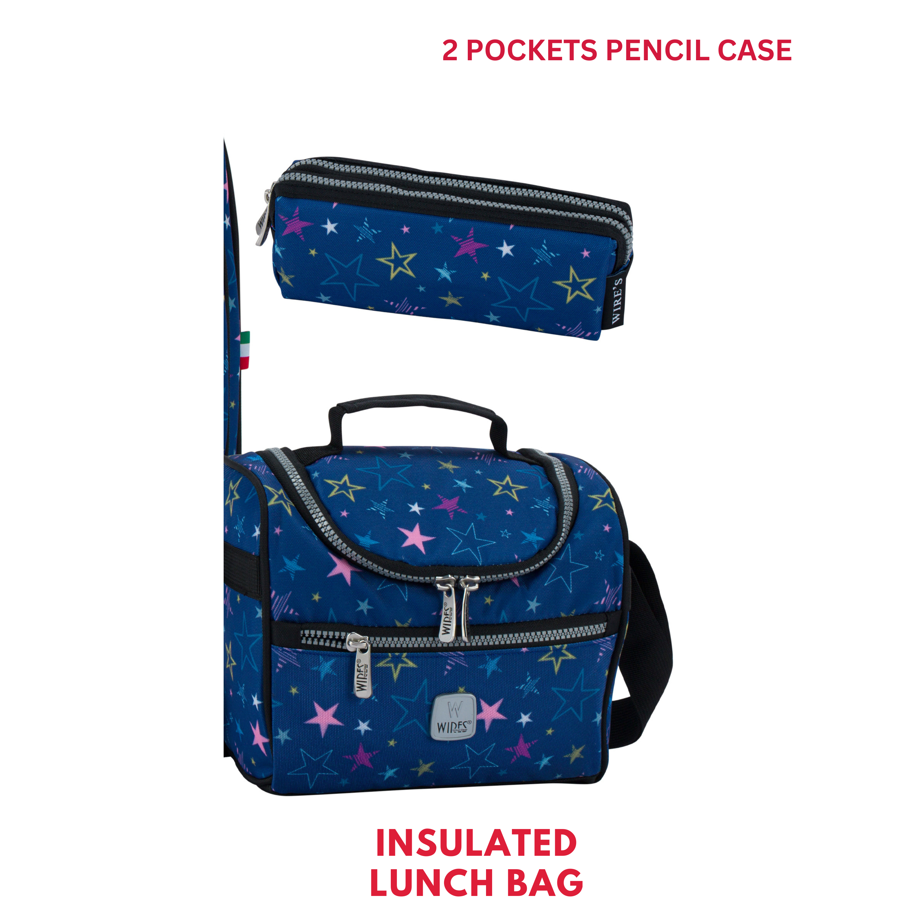 4 Wheels Trolley School Bag-Set of 5