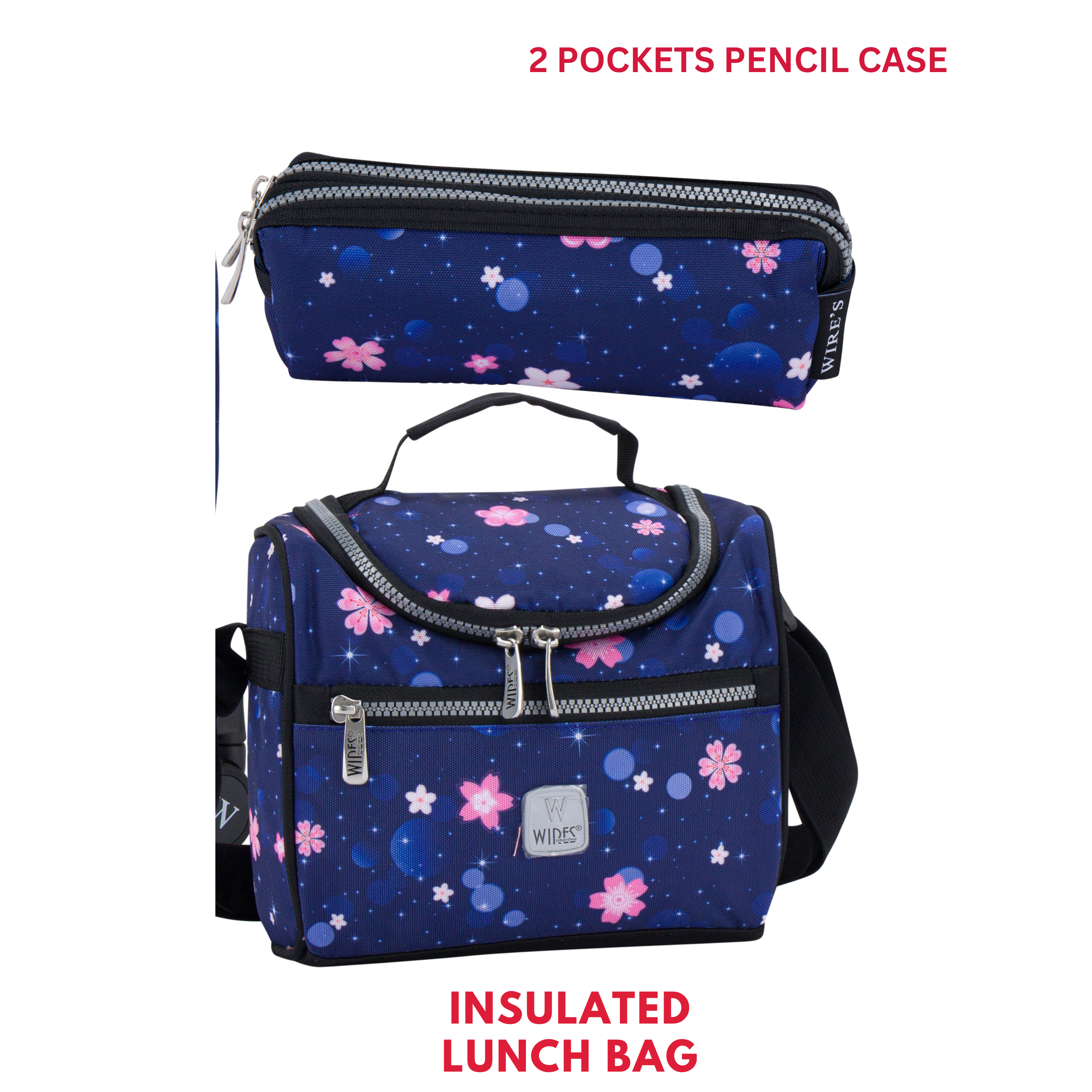 4 Wheels Trolley School Bag-Set of 5