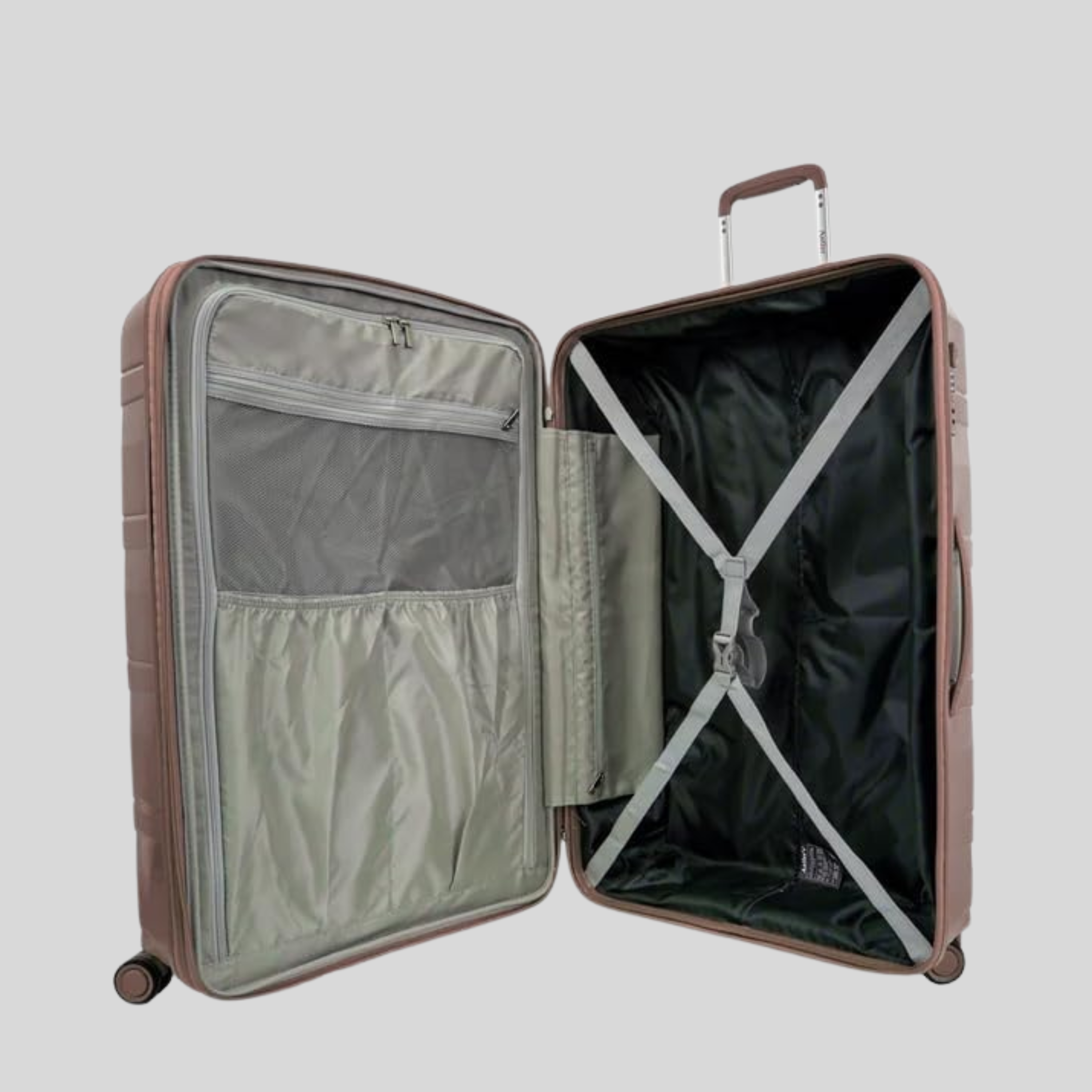 Nova Unbreakable Luggage Set of 4-Rose Gold