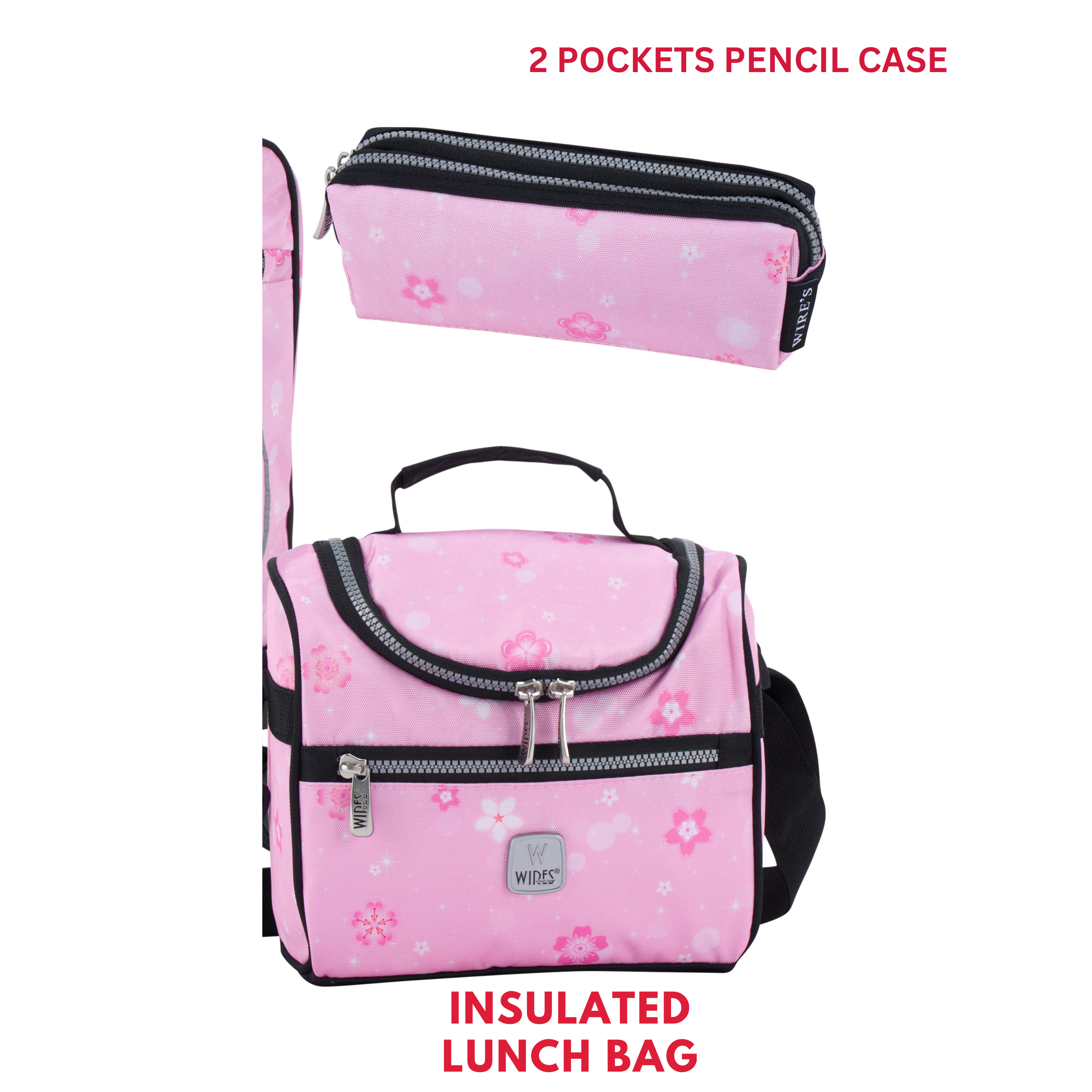 4 Wheels Trolley School Bag-Set of 5