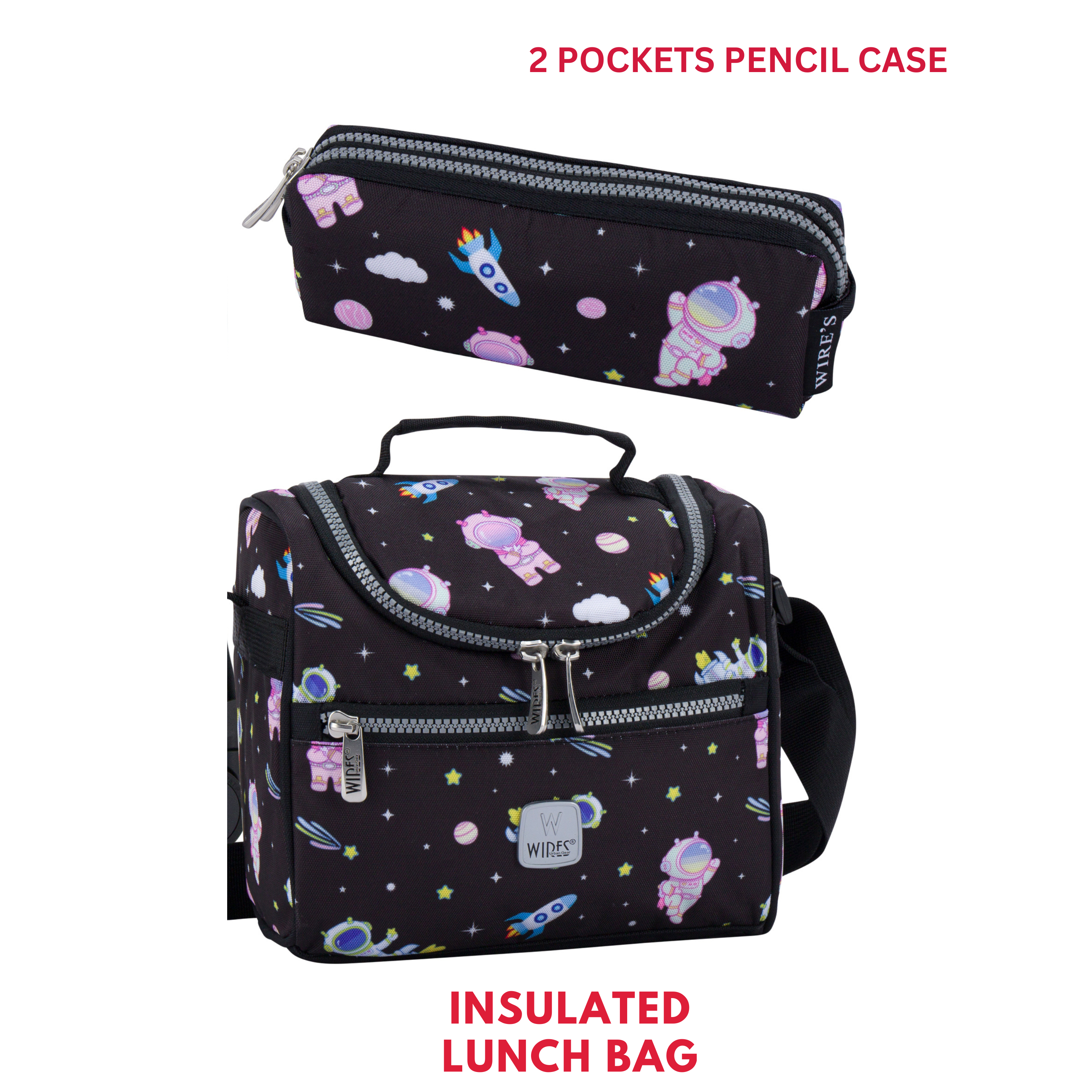 4 Wheels Trolley School Bag-Set of 5