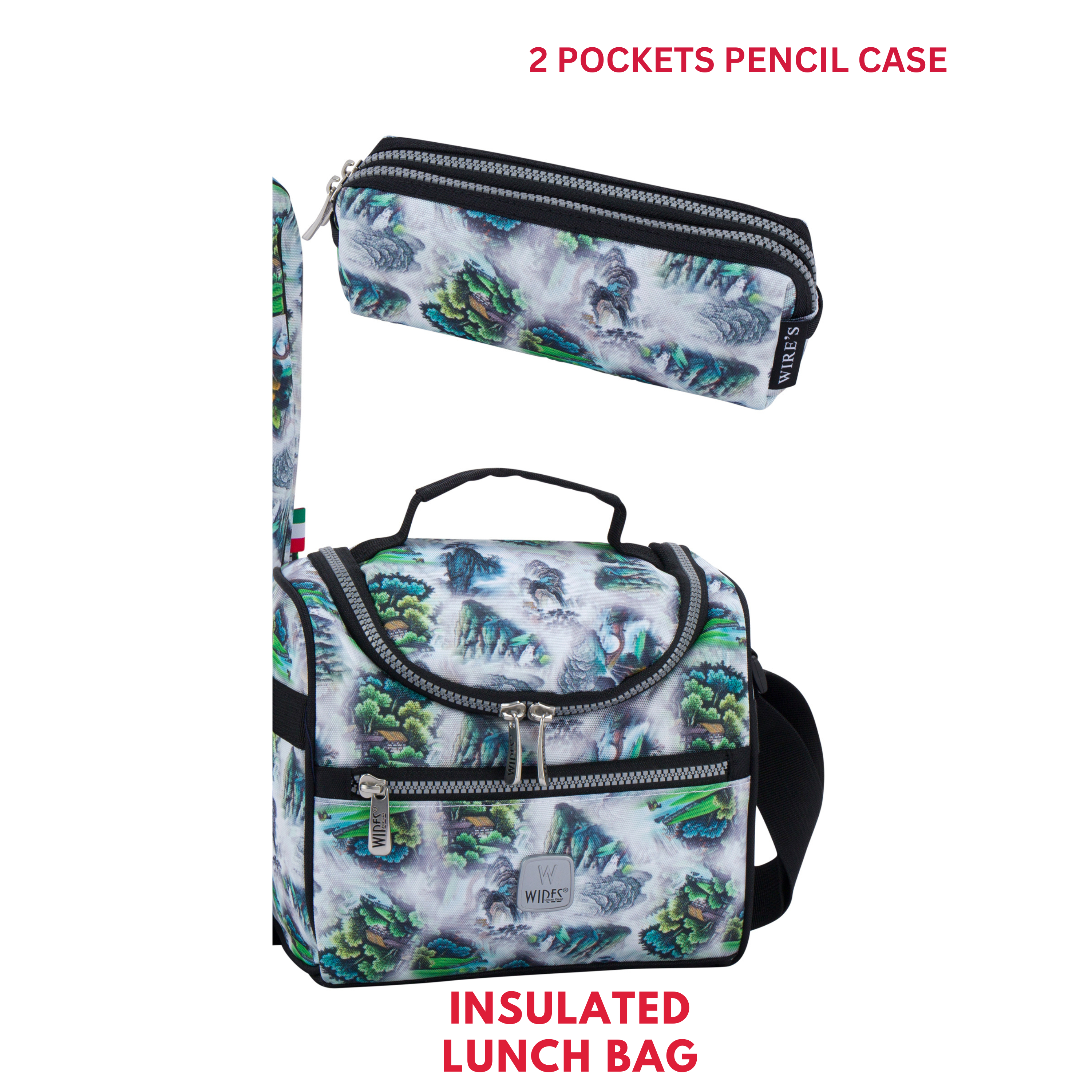 4 Wheels Trolley School Bag-Set of 5