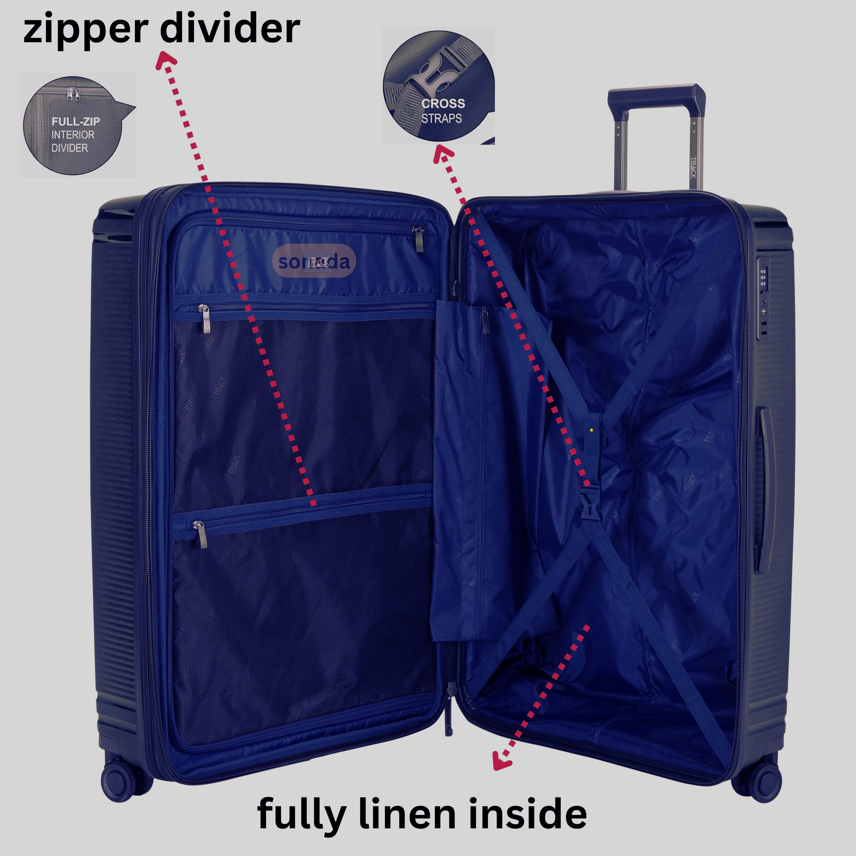 Unbreakable Luggage Set of 4