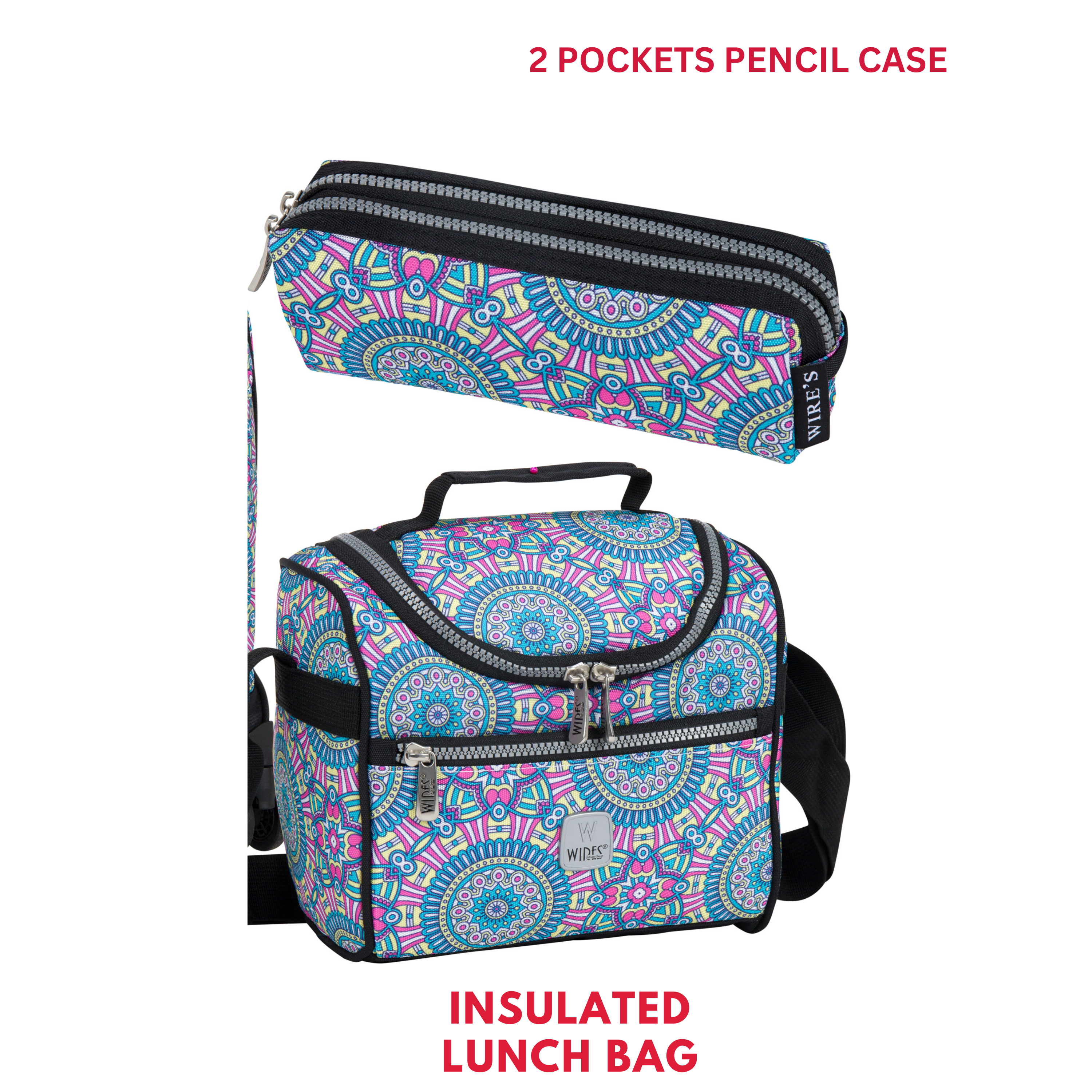 4 Wheels Trolley School Bag-Set of 5