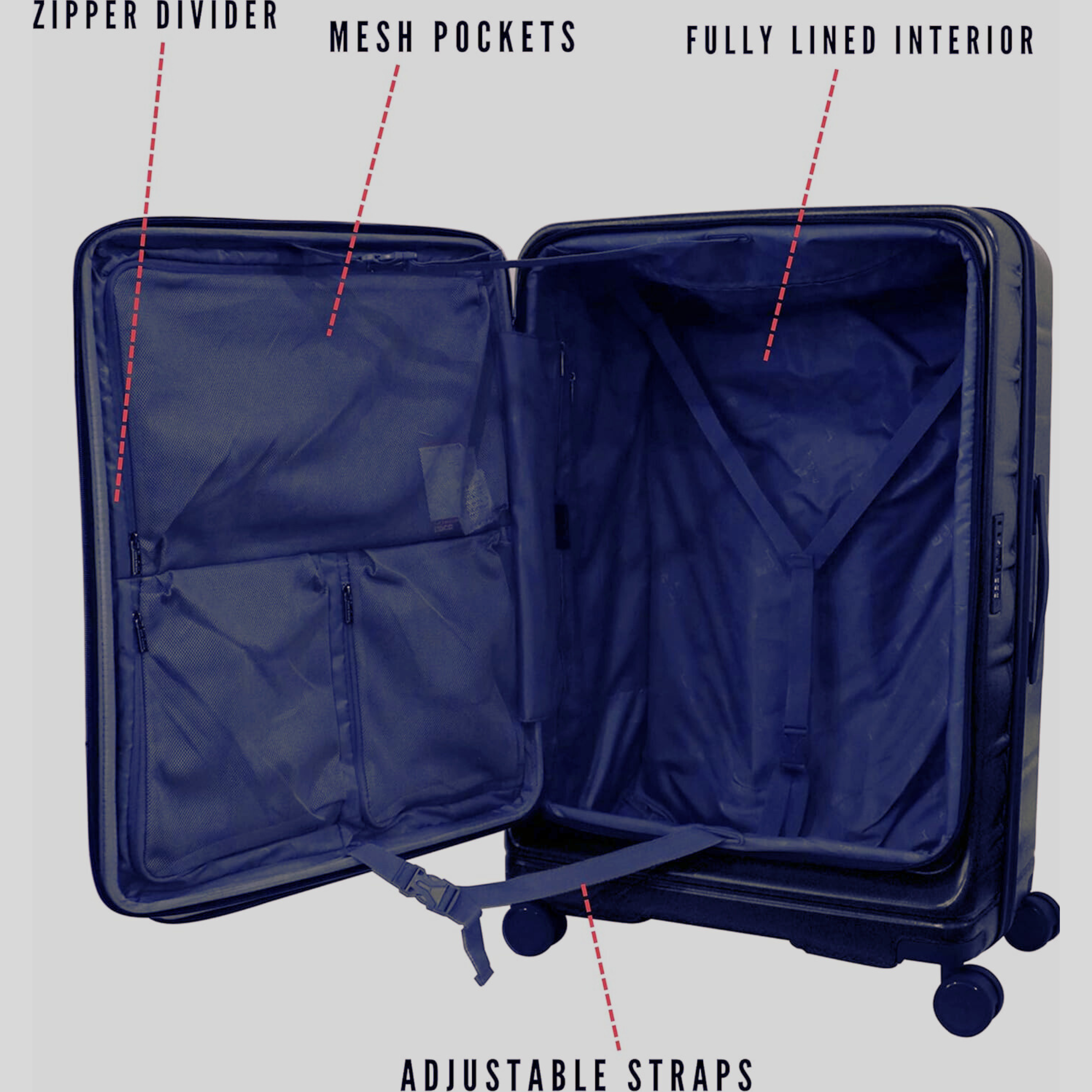 Montreal Collection Luggage Set of 3