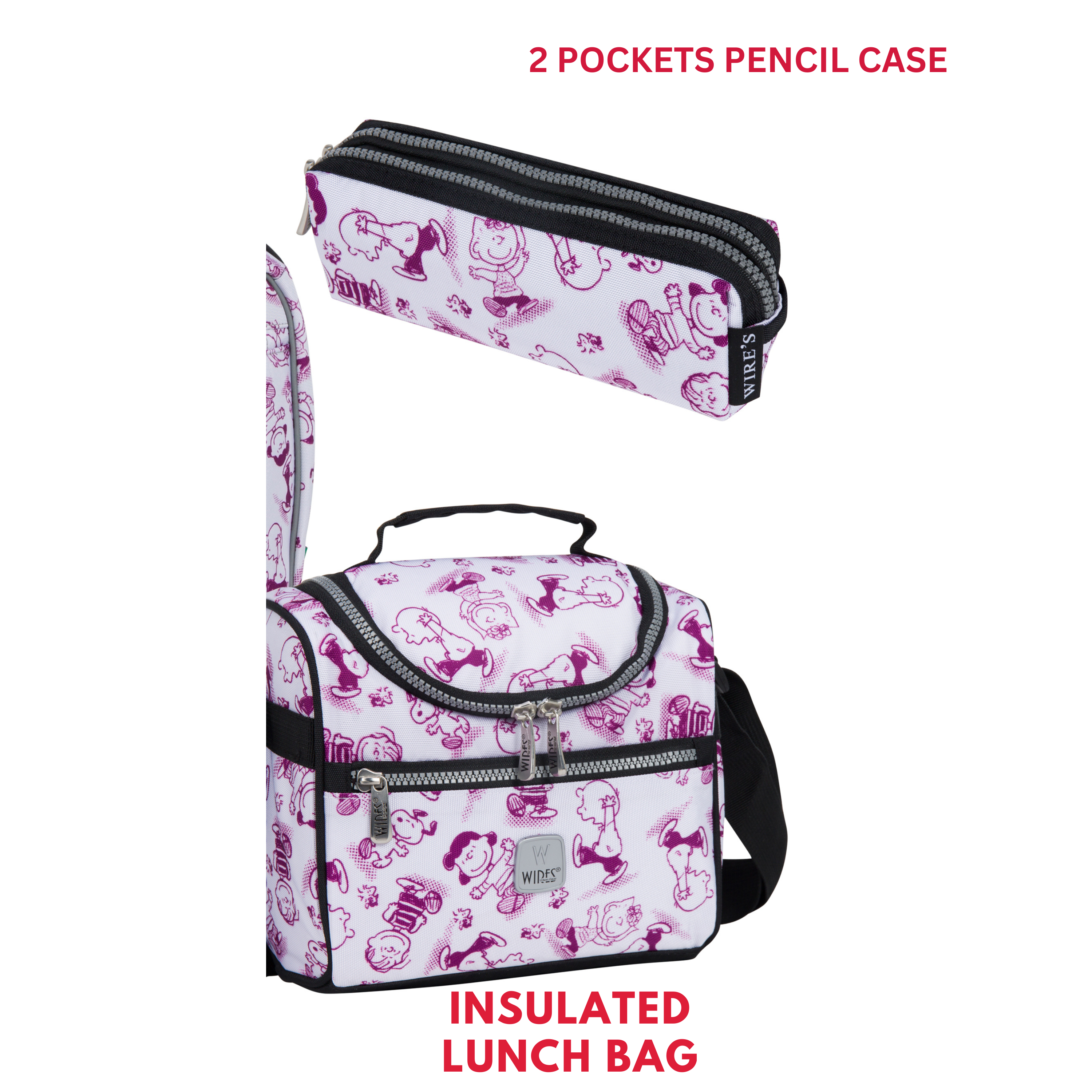 4 Wheels Trolley School Bag-Set of 5