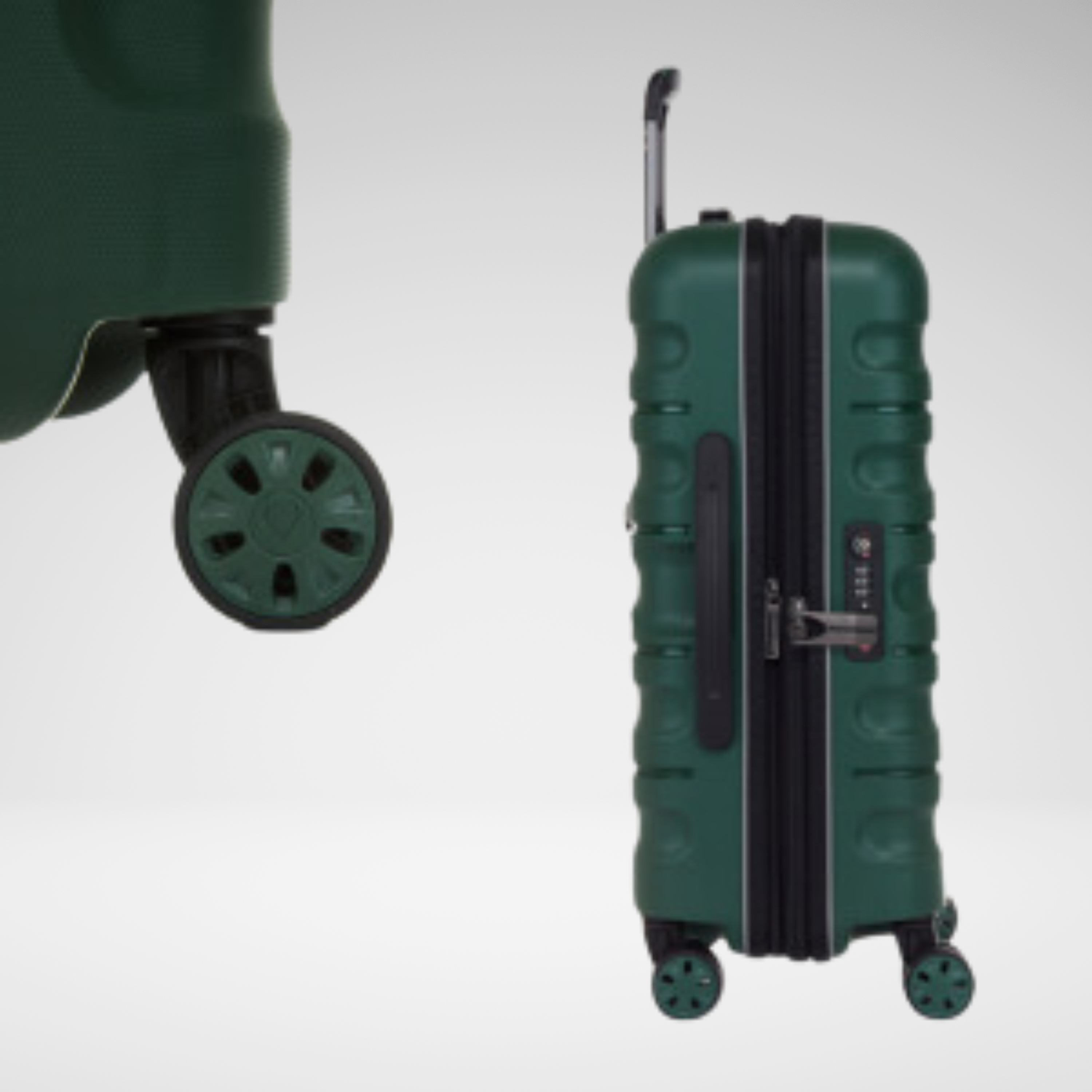 Juno Large Unbreakable Luggage 28 Inch-Forest green