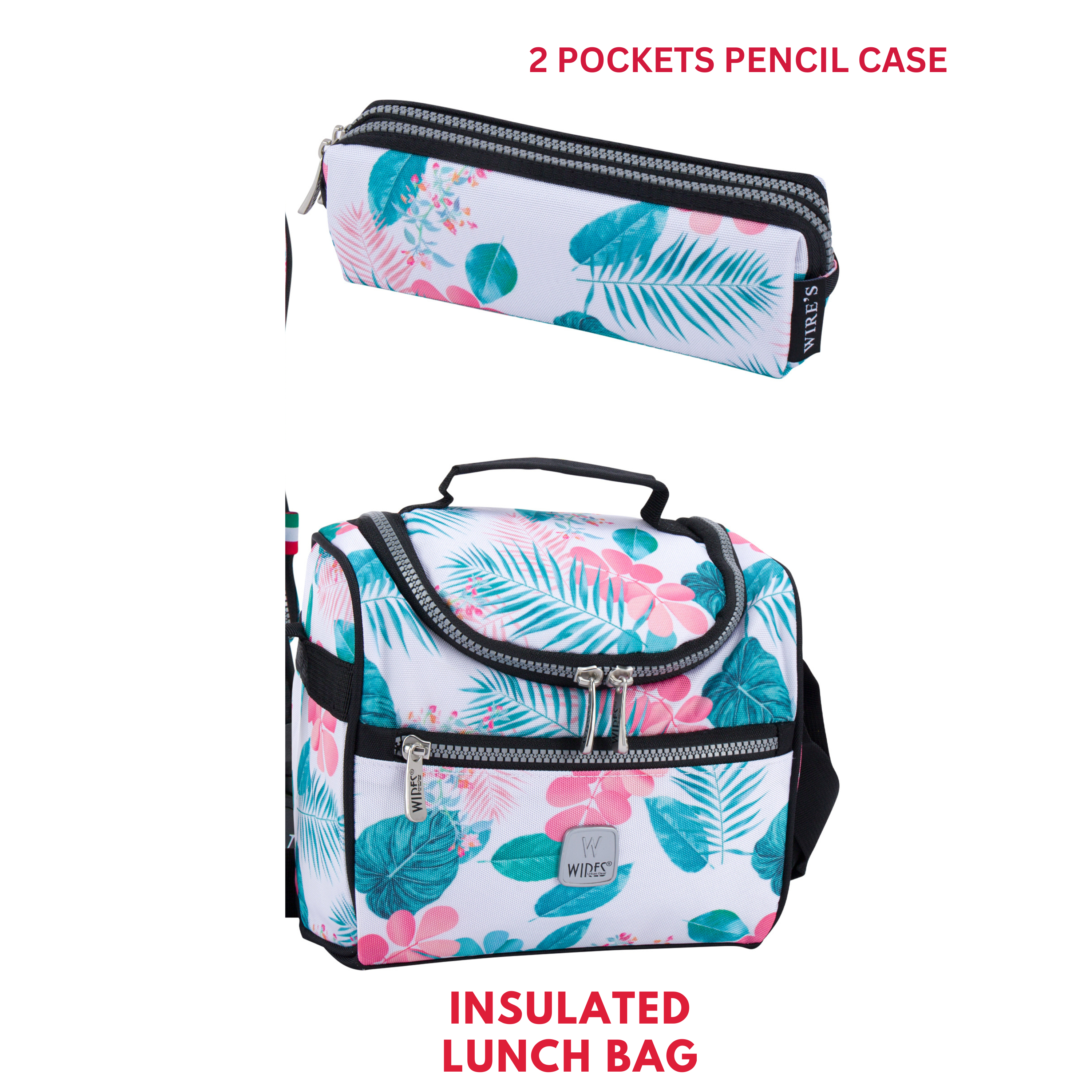 4 Wheels Trolley School Bag-Set of 5