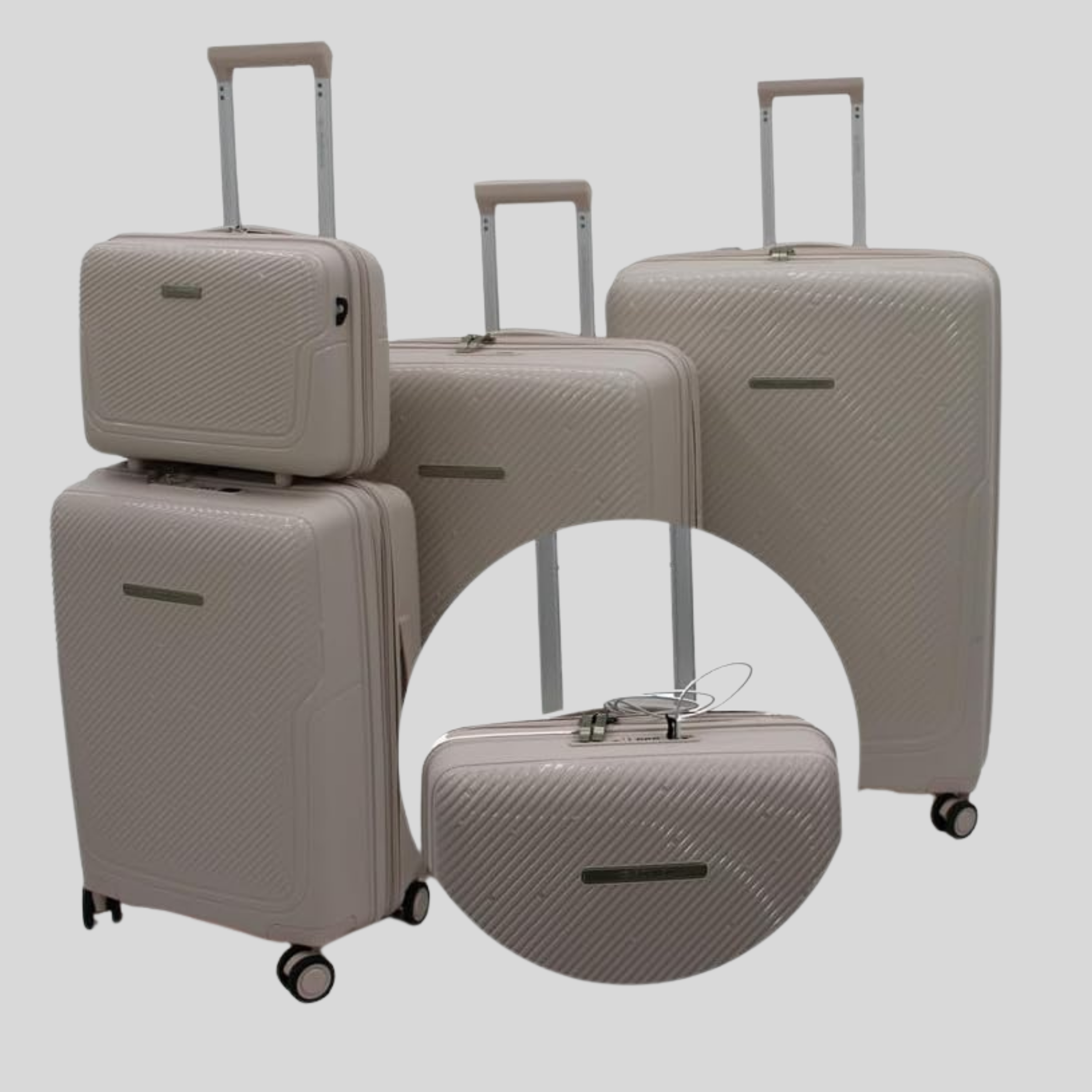 Unbreakable 4 Wheel Luggage Set of 4