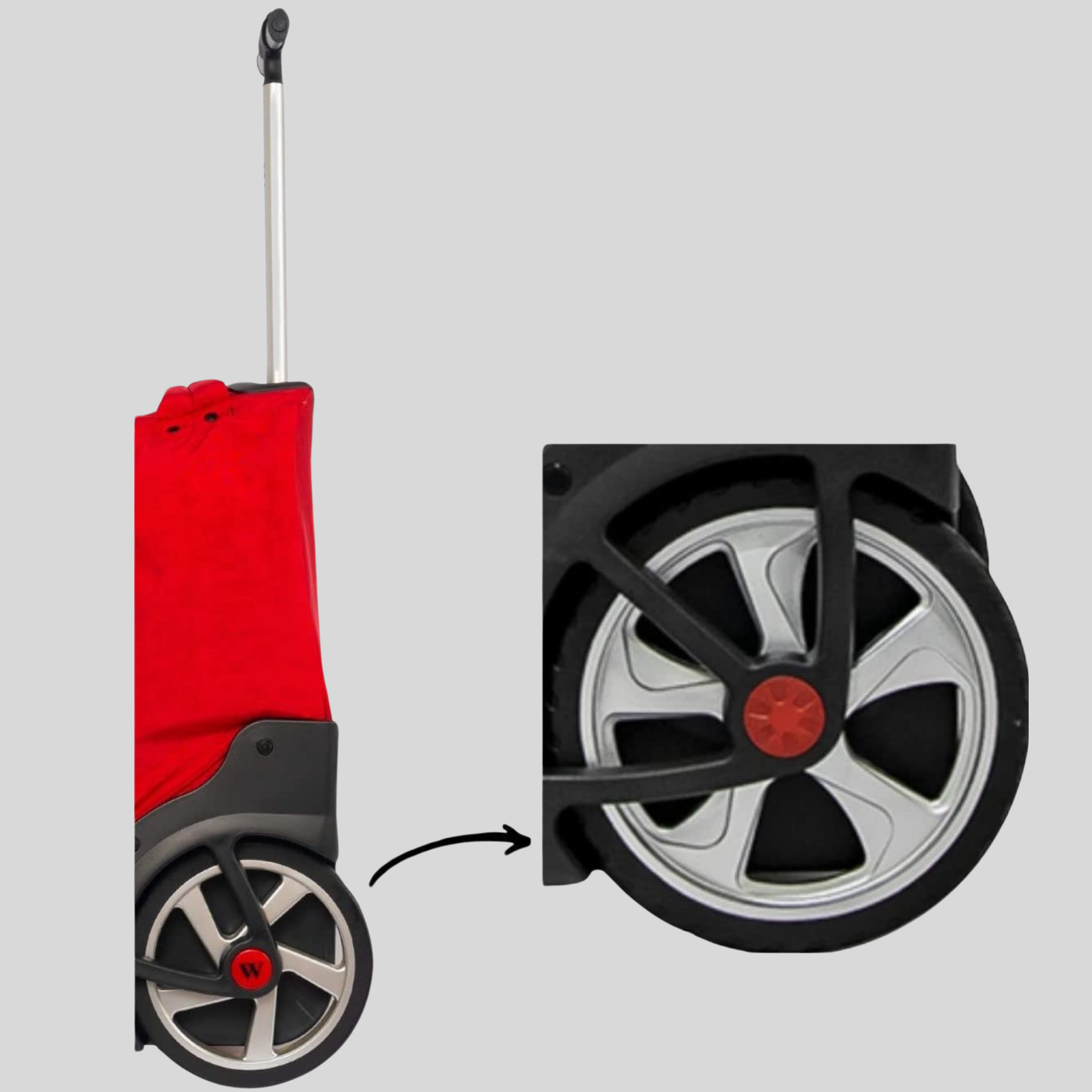 All in One 2 WHEEL School Trolley Bag