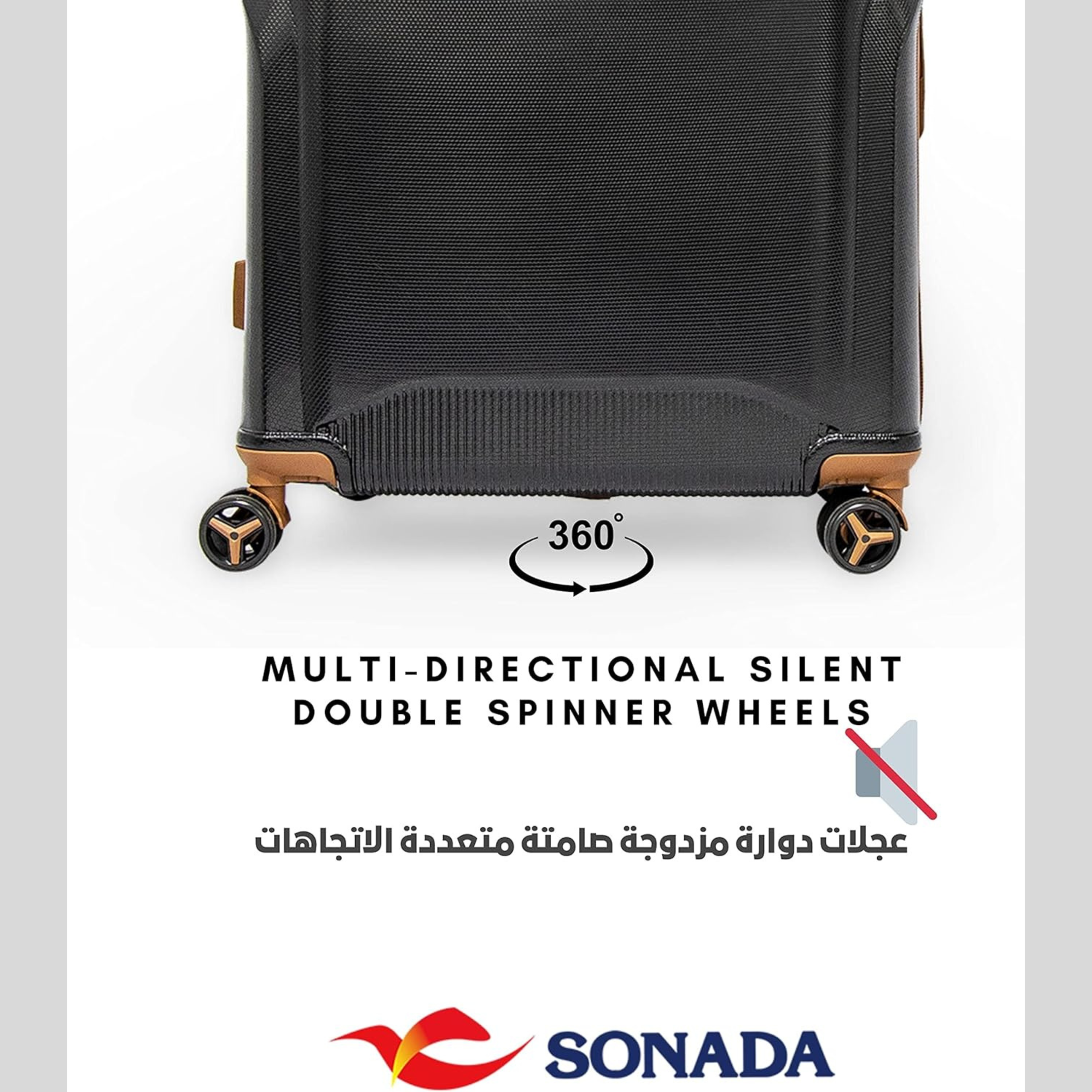 SONADA Hard side Luggage Parma Collection Set of 4