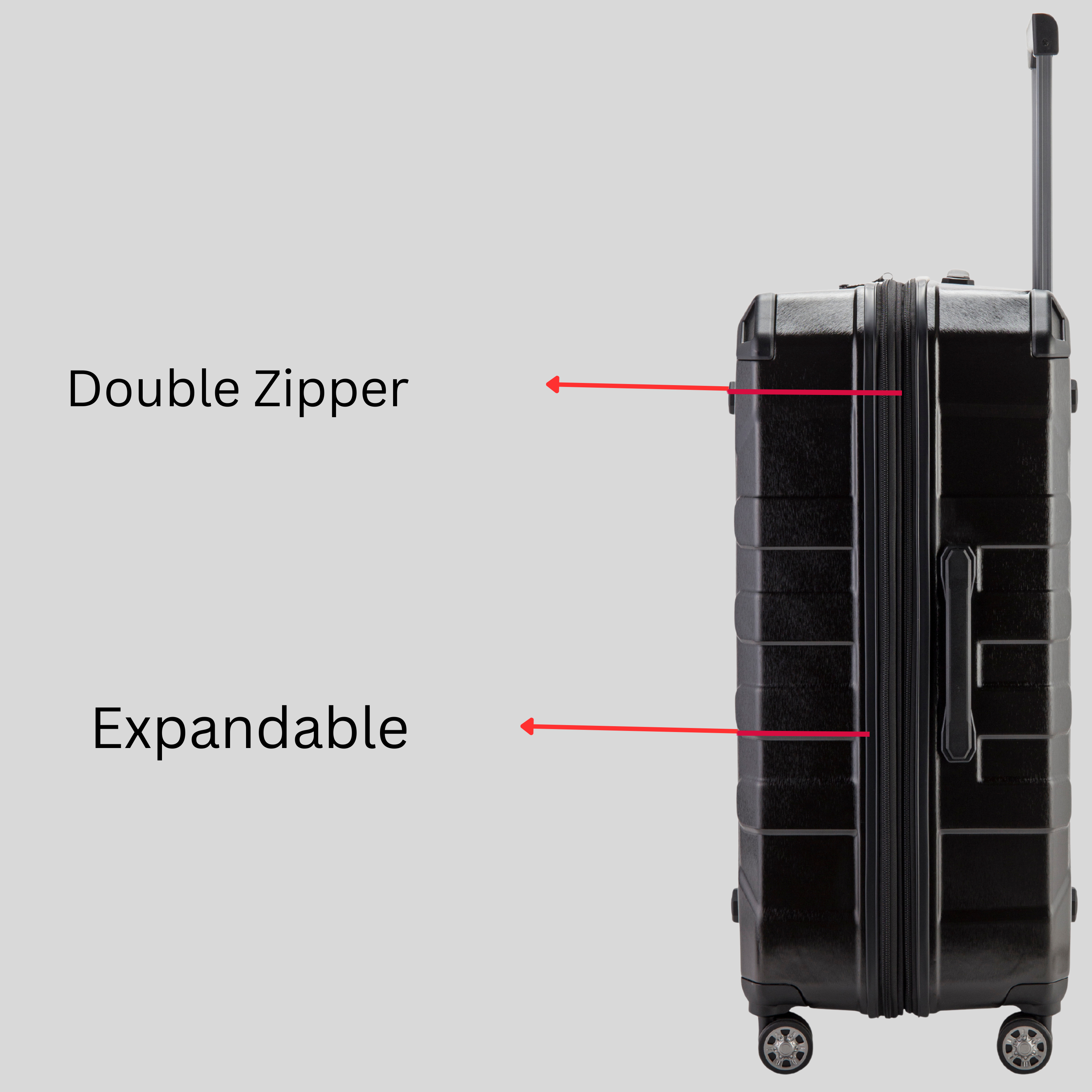 Upright Suitcases Set of 3